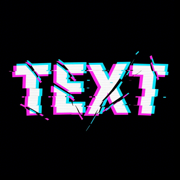 Glitch Text Icon Glitch Text Icon