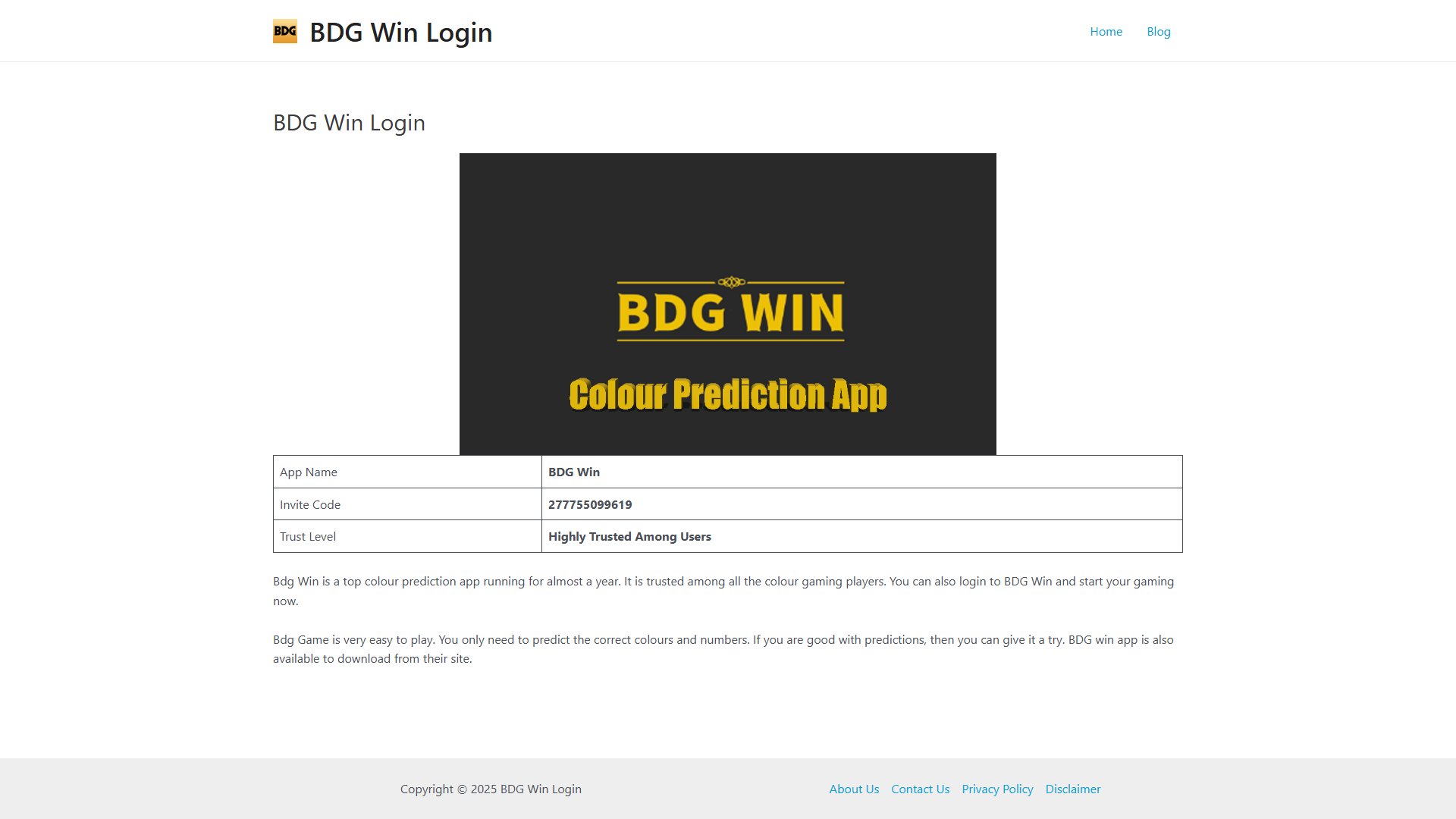 BDG Win Screenshot BDG Win Screenshot