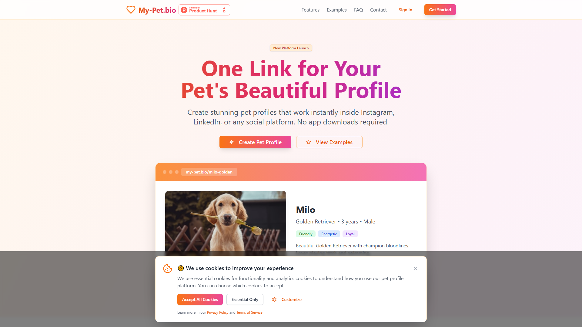 My-Pet.bio Screenshot