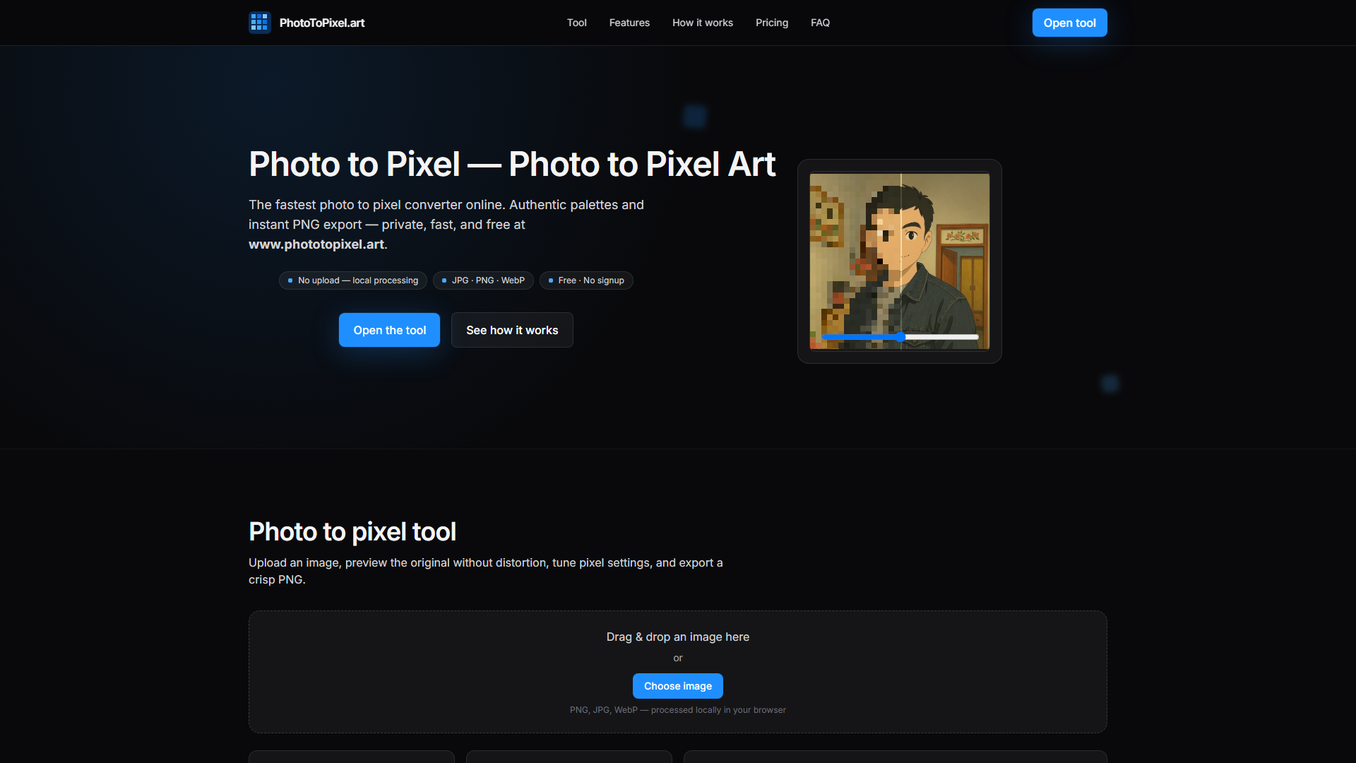 PhotoToPixel.art Screenshot PhotoToPixel.art Screenshot