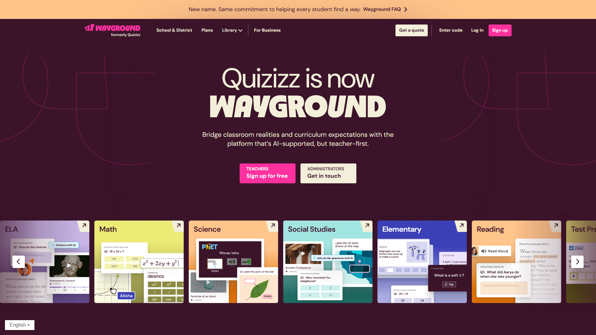 Wayground (Quizizz) Screenshot