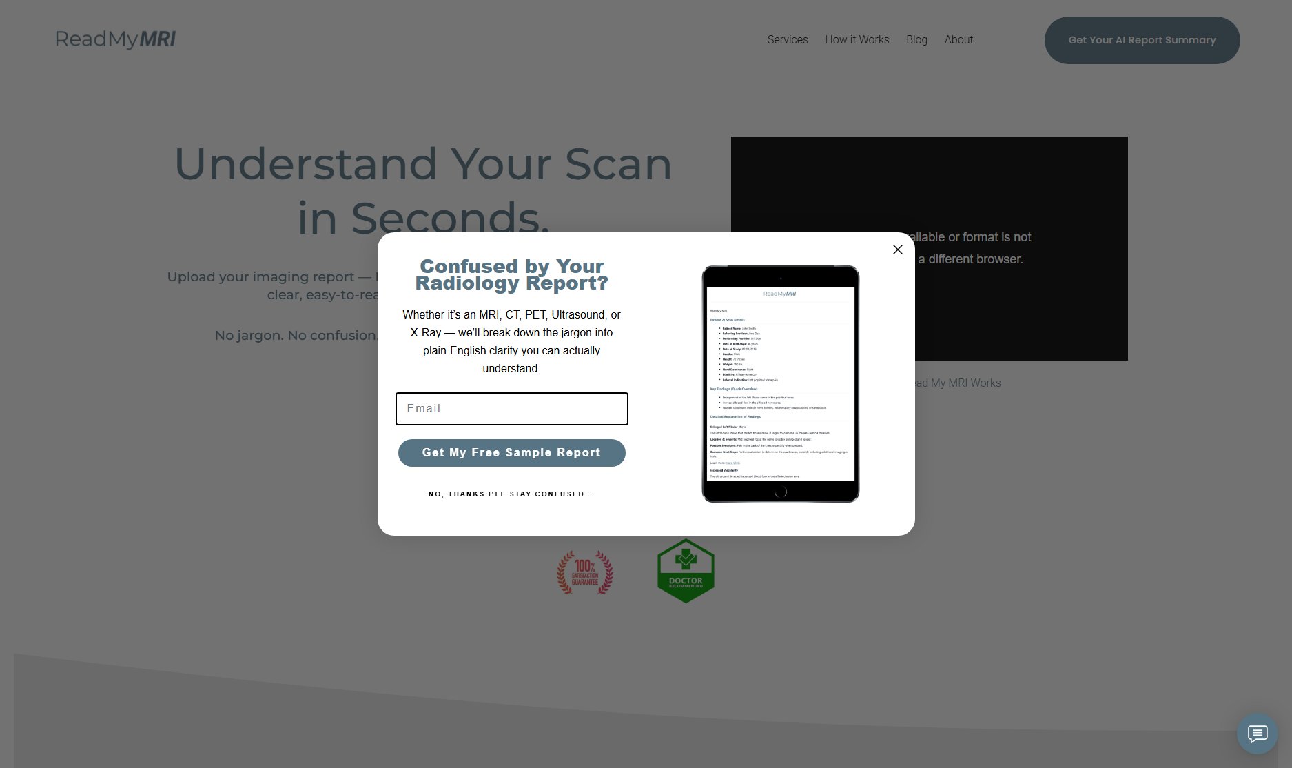 Read My MRI Read My MRI Interface & Screenshots
