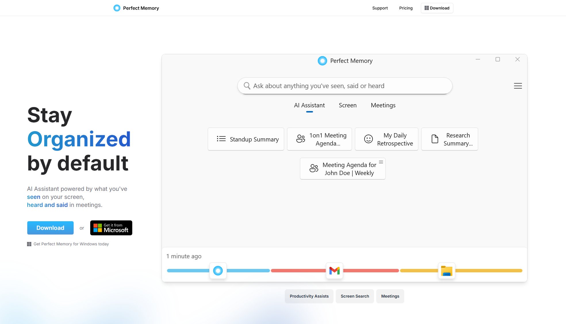 Perfect Memory AI Perfect Memory AI Interface & Screenshots Perfect Memory AI Perfect Memory AI Interface & Screenshots