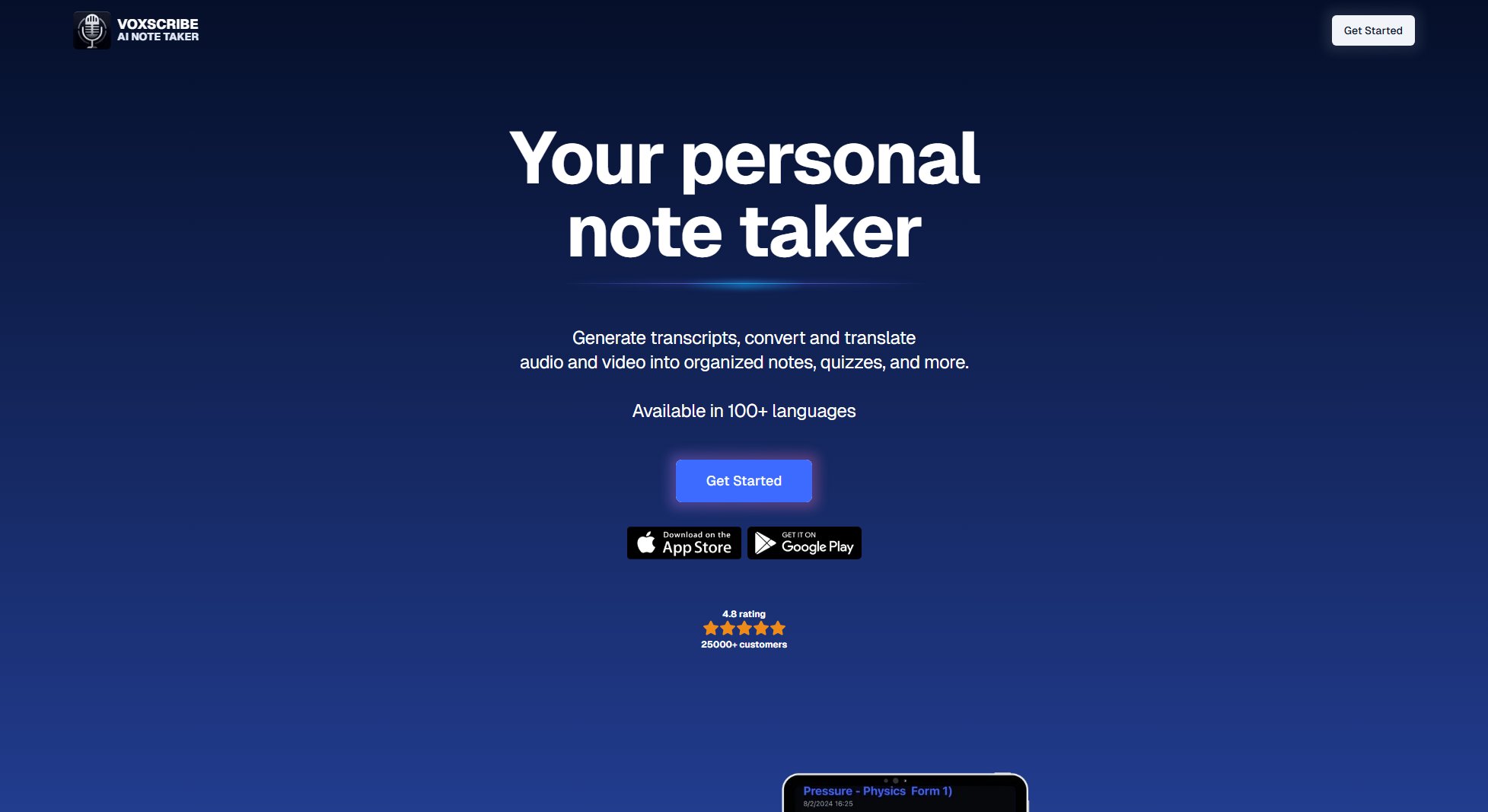 Voxscribe Voxscribe Interface & Screenshots Voxscribe Voxscribe Interface & Screenshots