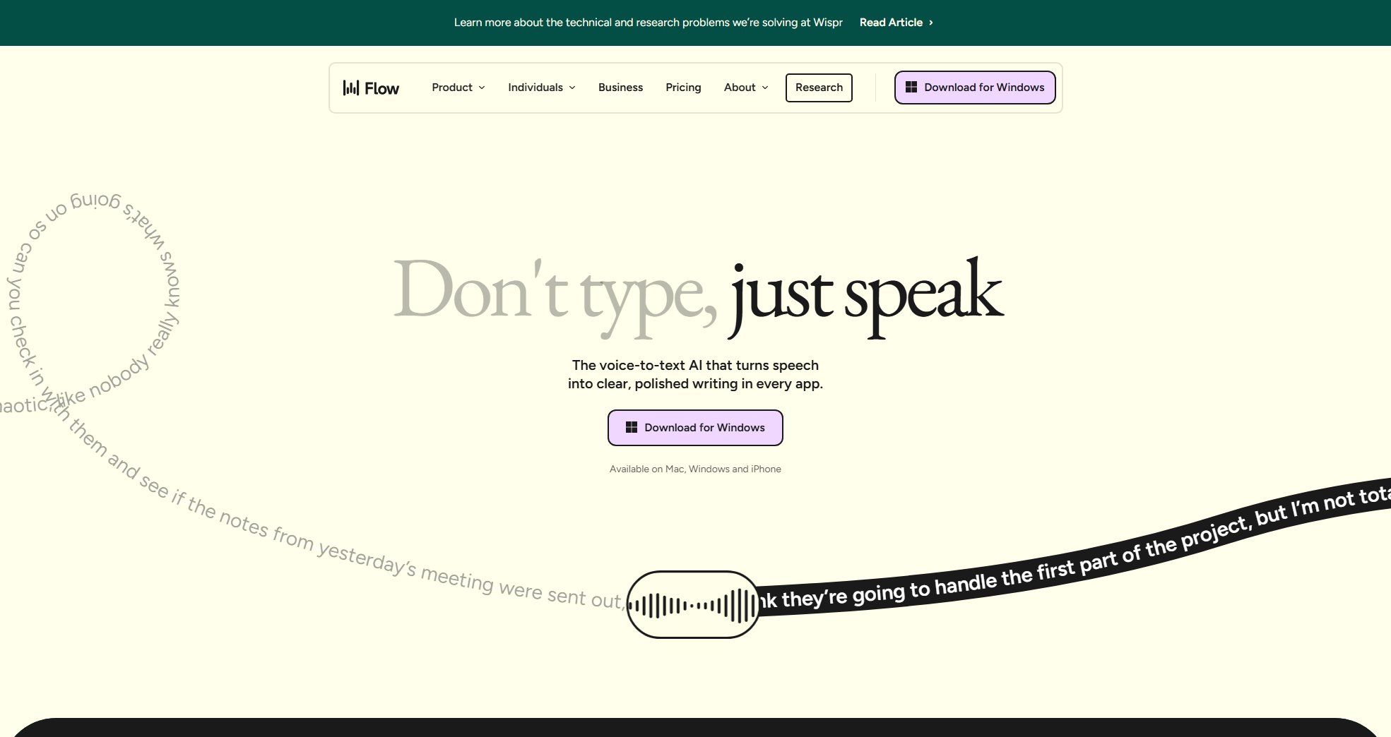 Wispr Flow Wispr Flow Interface & Screenshots Wispr Flow Wispr Flow Interface & Screenshots