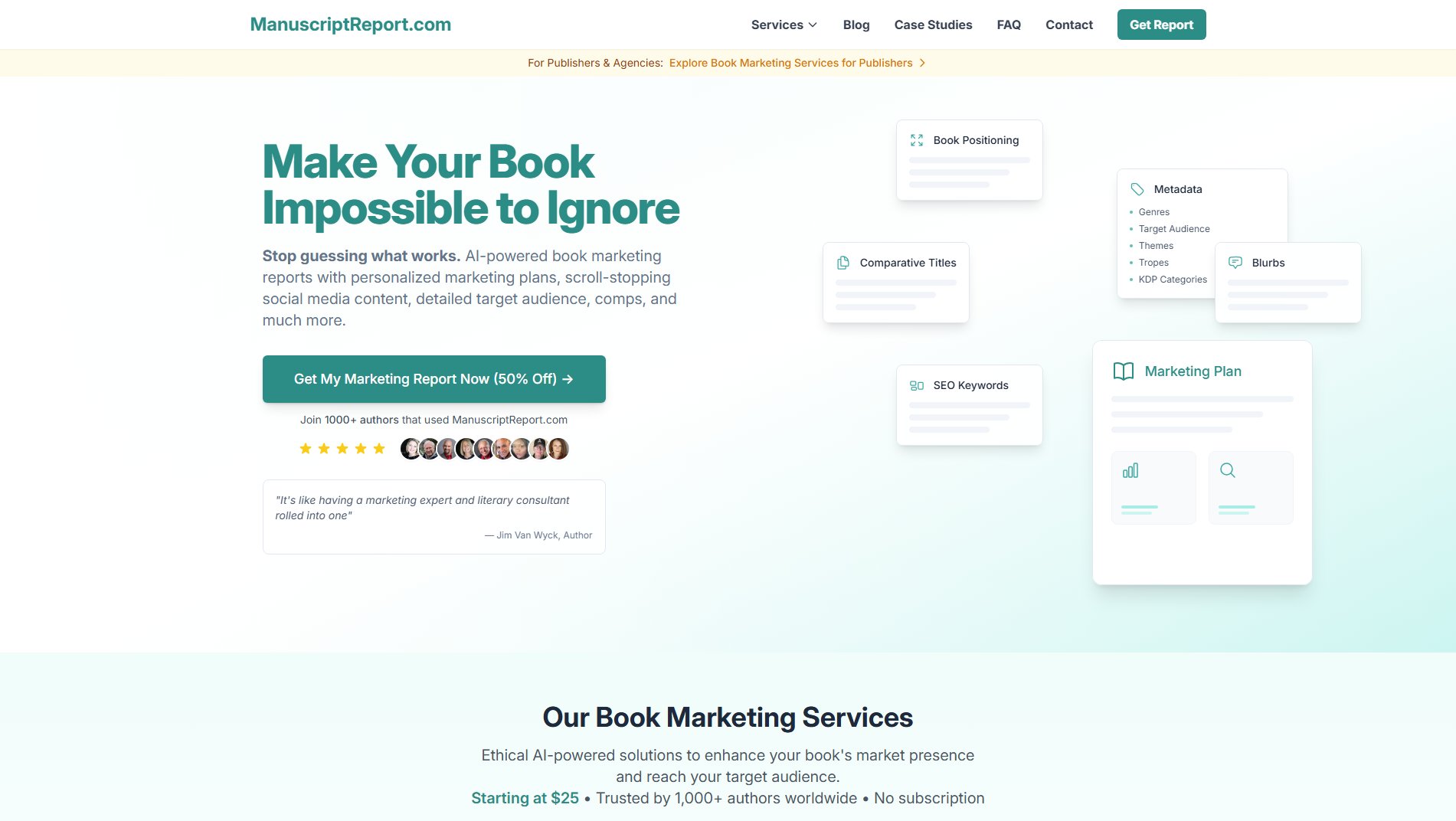 ManuscriptReport.com Screenshot ManuscriptReport.com Screenshot