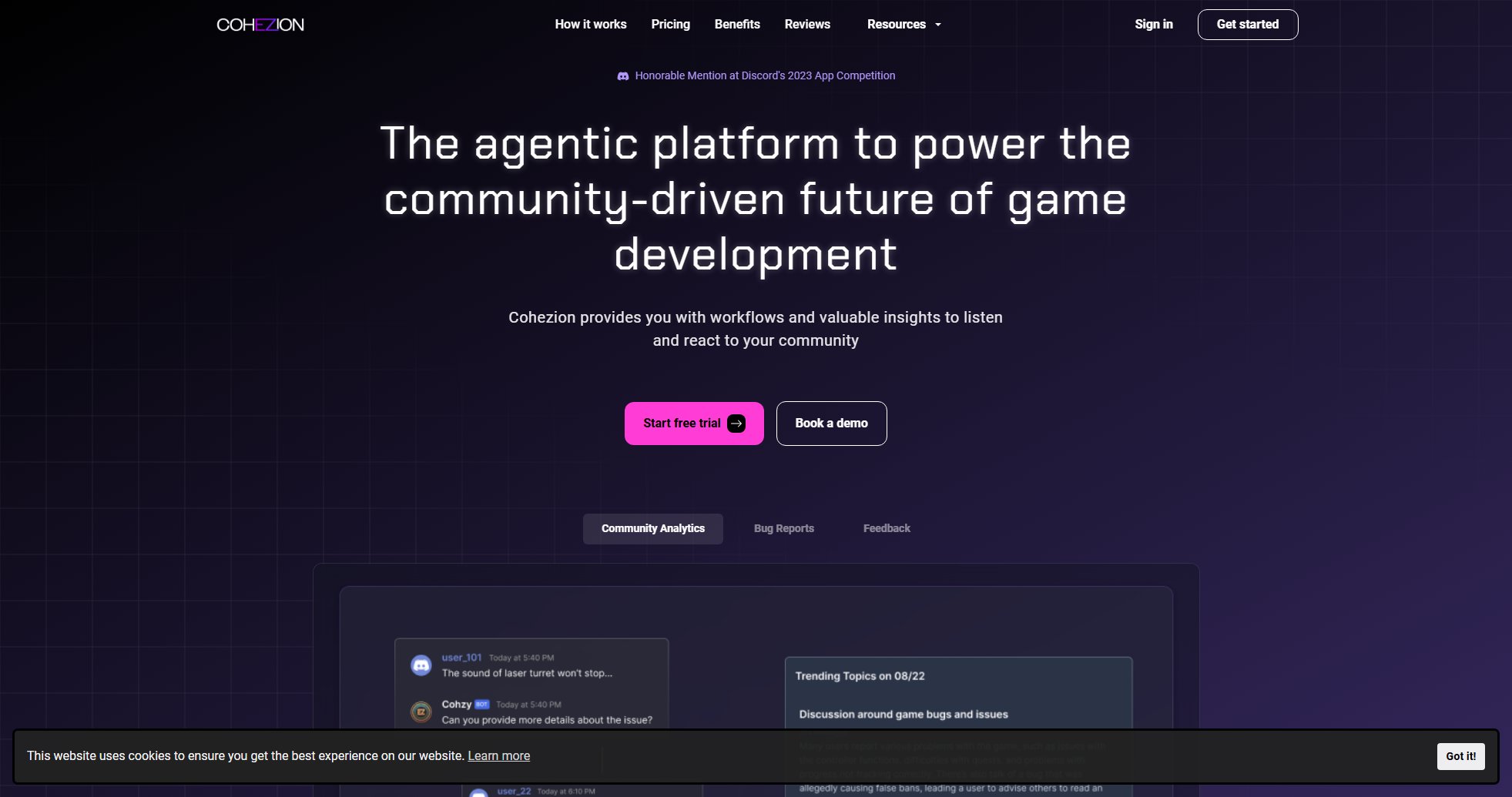 COHEZION COHEZION Interface & Screenshots COHEZION COHEZION Interface & Screenshots