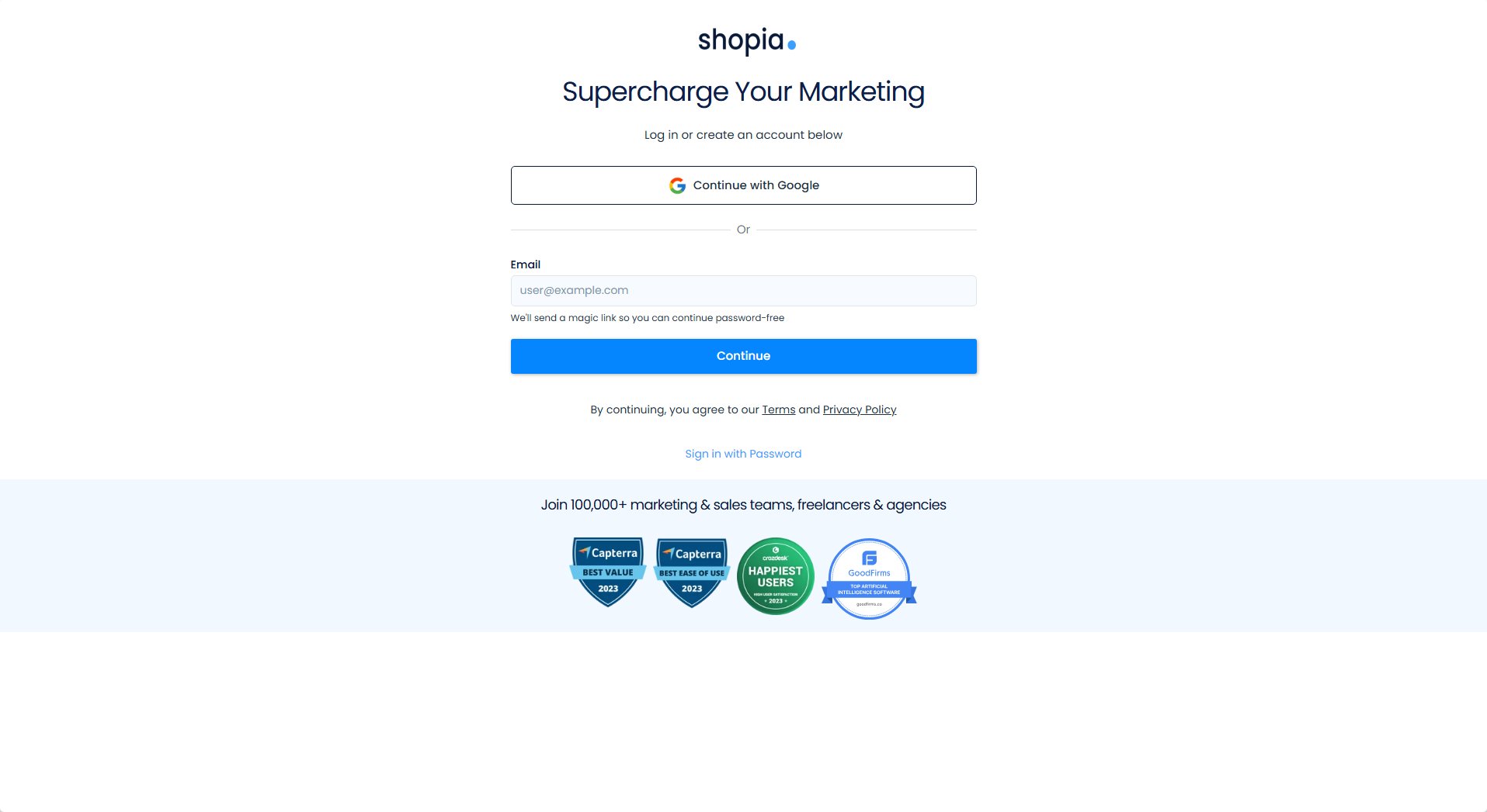 Shopia Shopia Interface & Screenshots