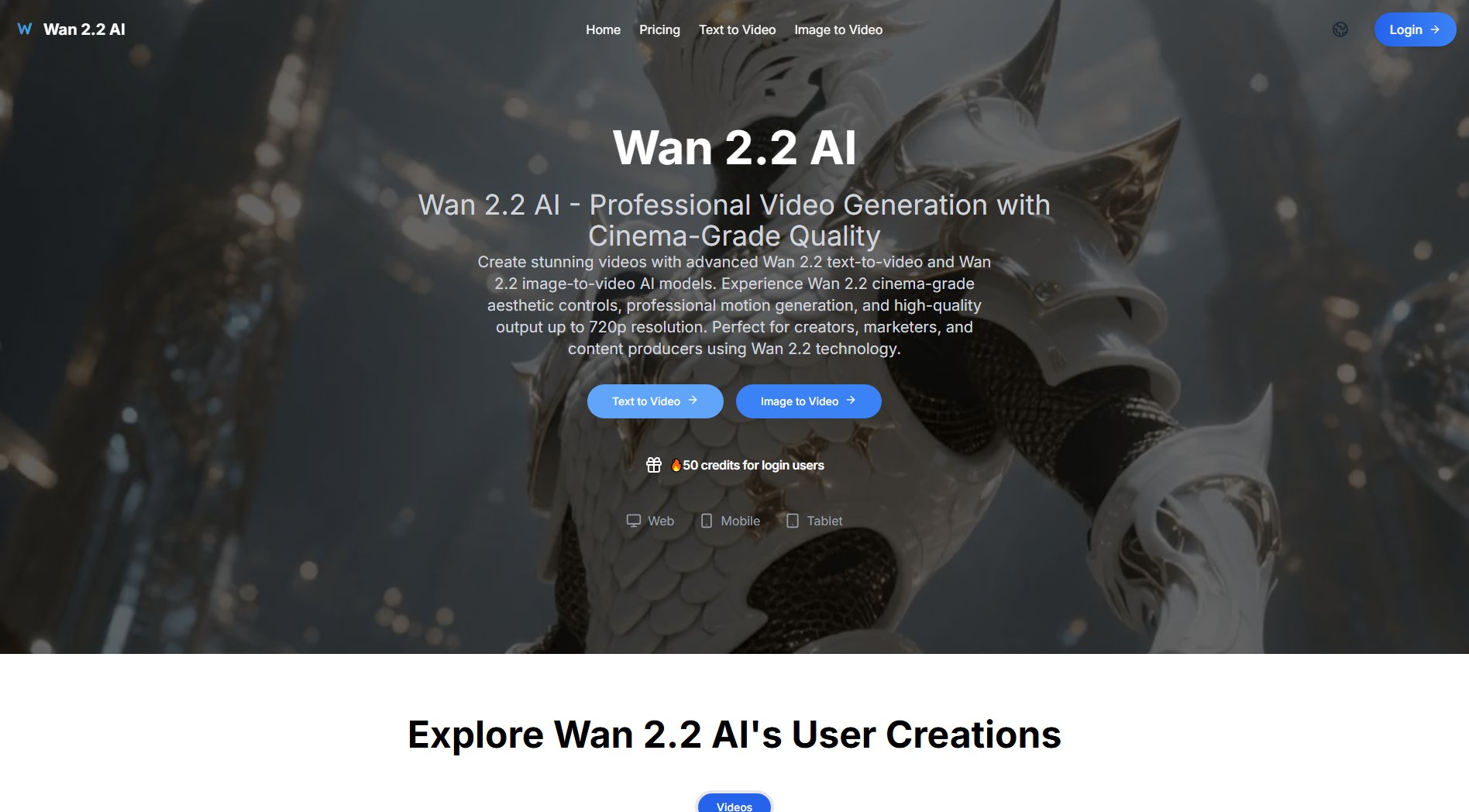 Wan 2.2 AI Wan 2.2 AI Interface & Screenshots