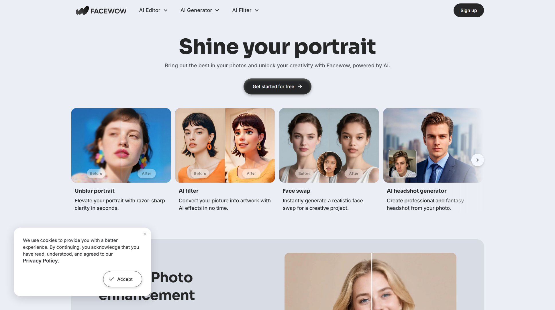 Facewow Screenshot