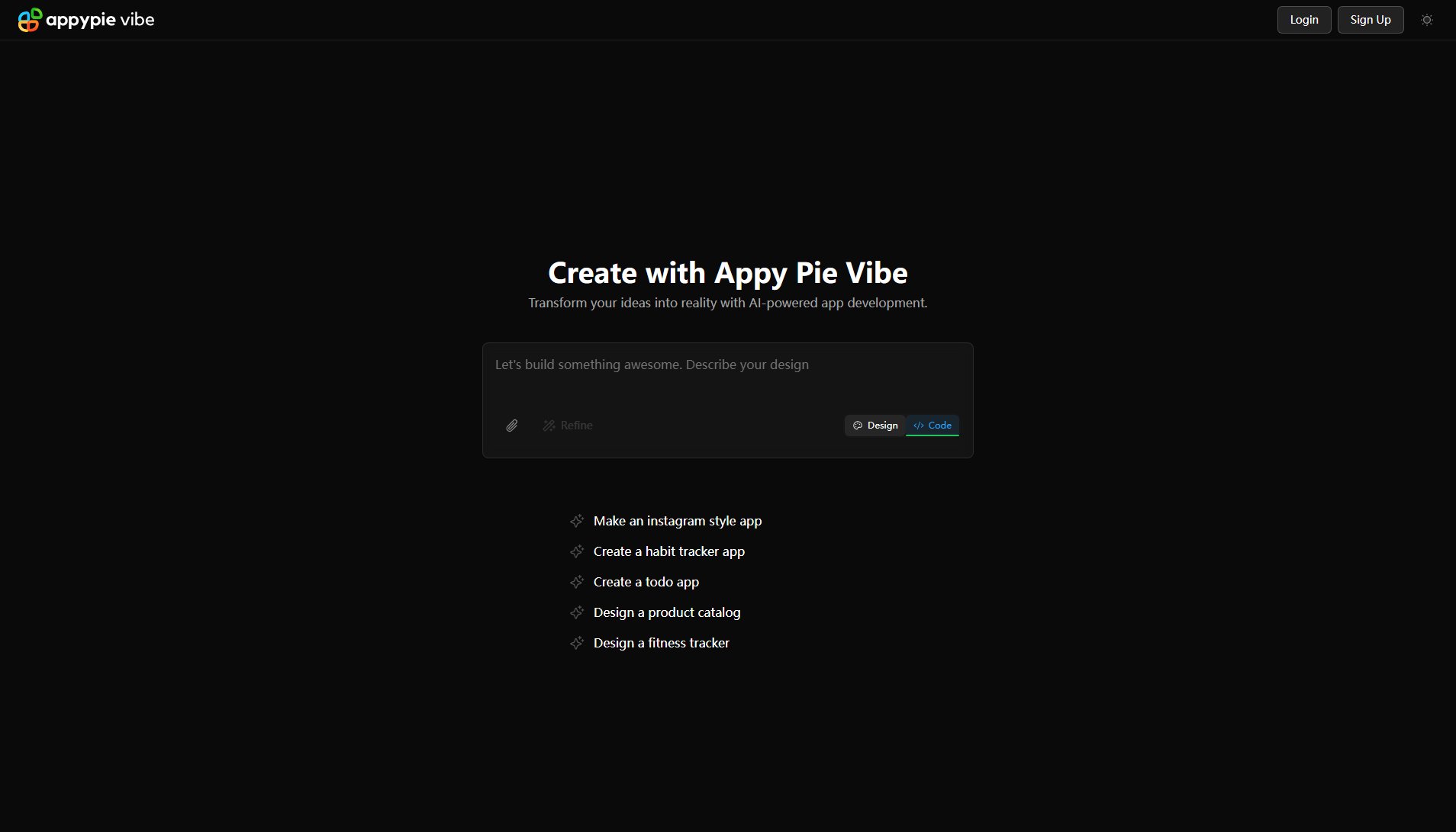 Appy Pie Vibe Appy Pie Vibe Interface & Screenshots Appy Pie Vibe Appy Pie Vibe Interface & Screenshots