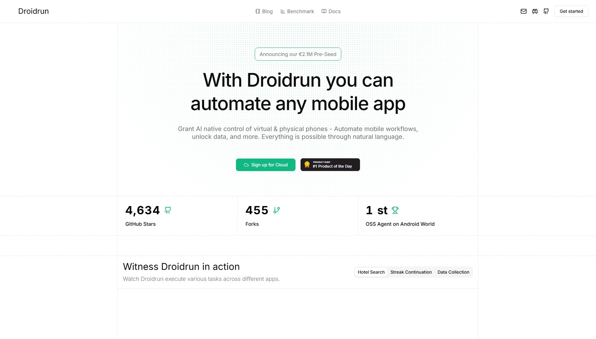 Droidrun Droidrun Interface & Screenshots