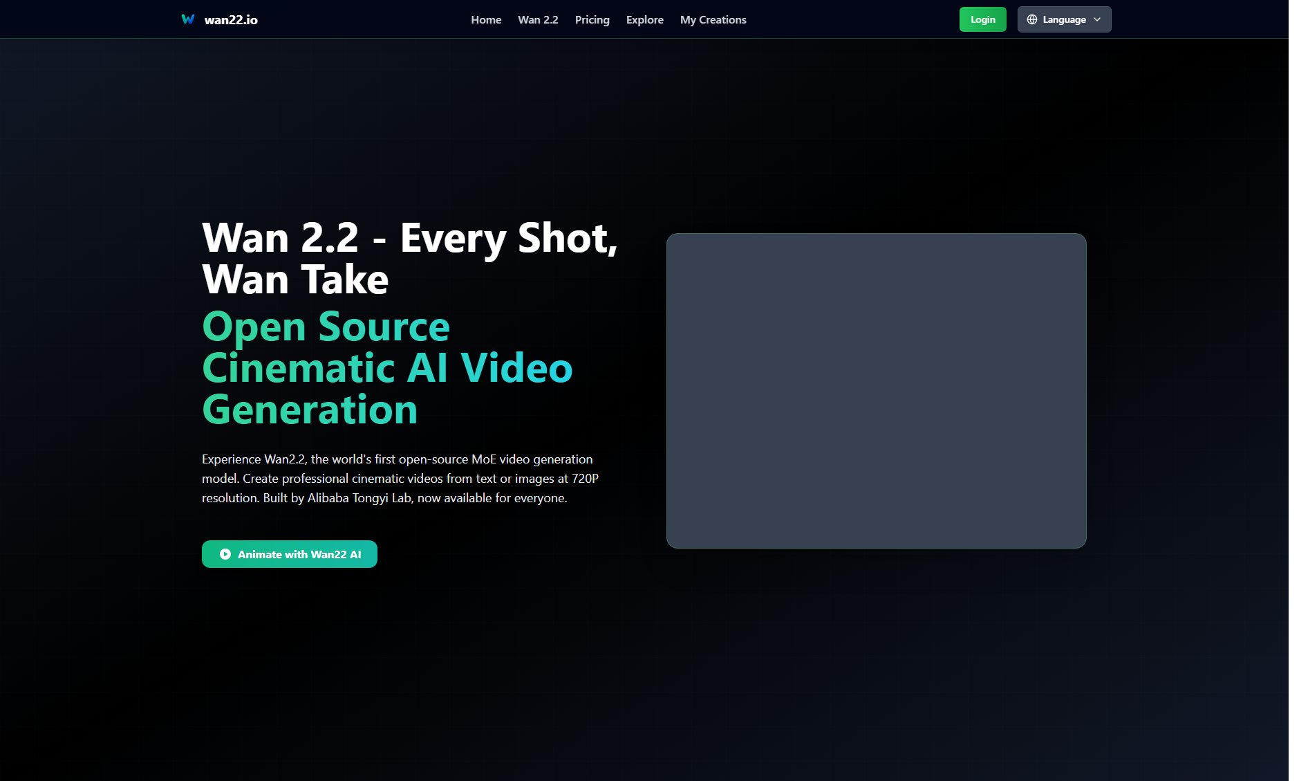 Wan2.2 Screenshot Wan2.2 Screenshot