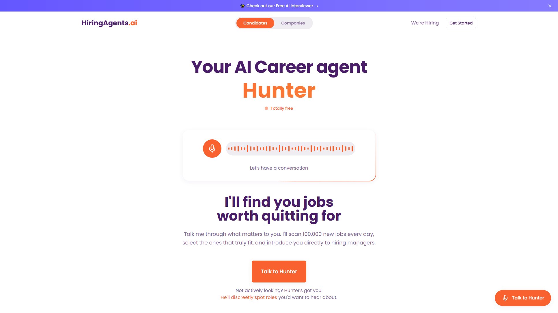 HiringAgents.ai HiringAgents.ai Interface & Screenshots