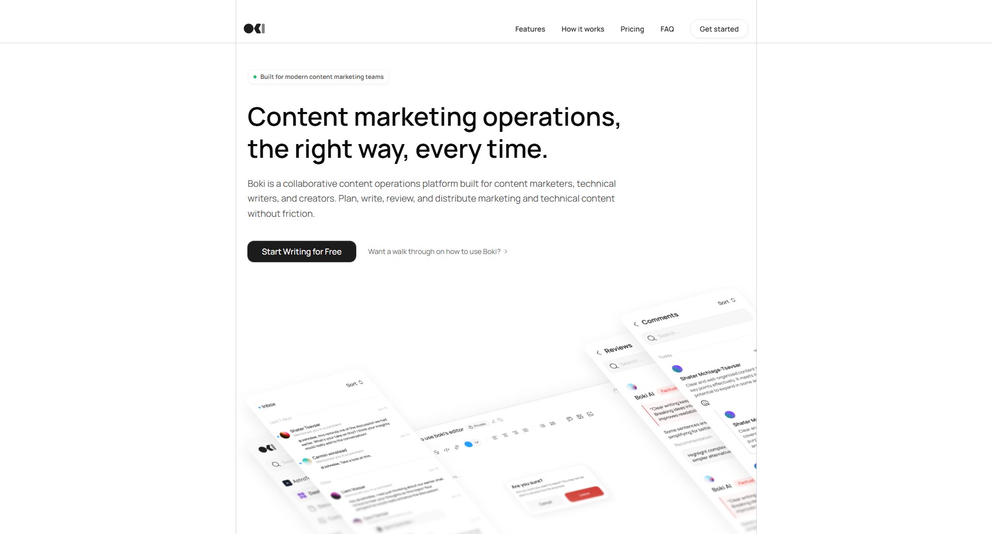 Boki Boki Interface & Screenshots