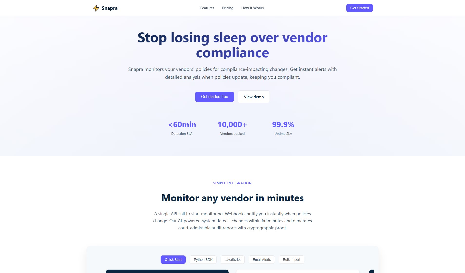 Snapra Snapra Interface & Screenshots