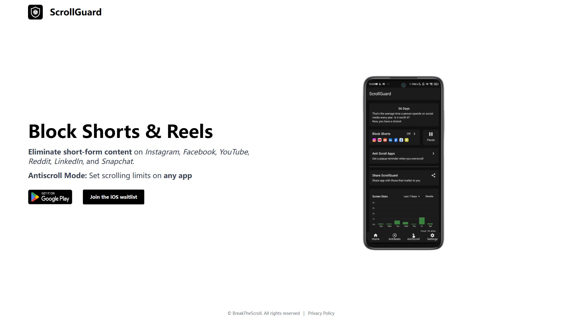 ScrollGuard Screenshot