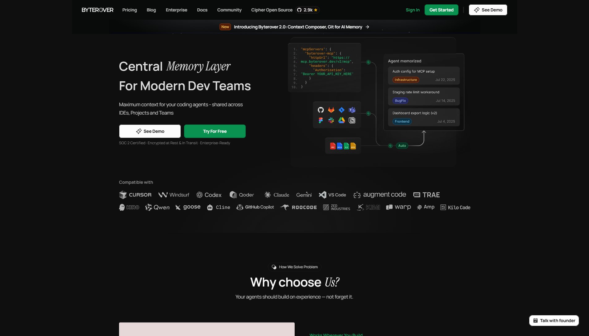 ByteRover ByteRover Interface & Screenshots ByteRover ByteRover Interface & Screenshots
