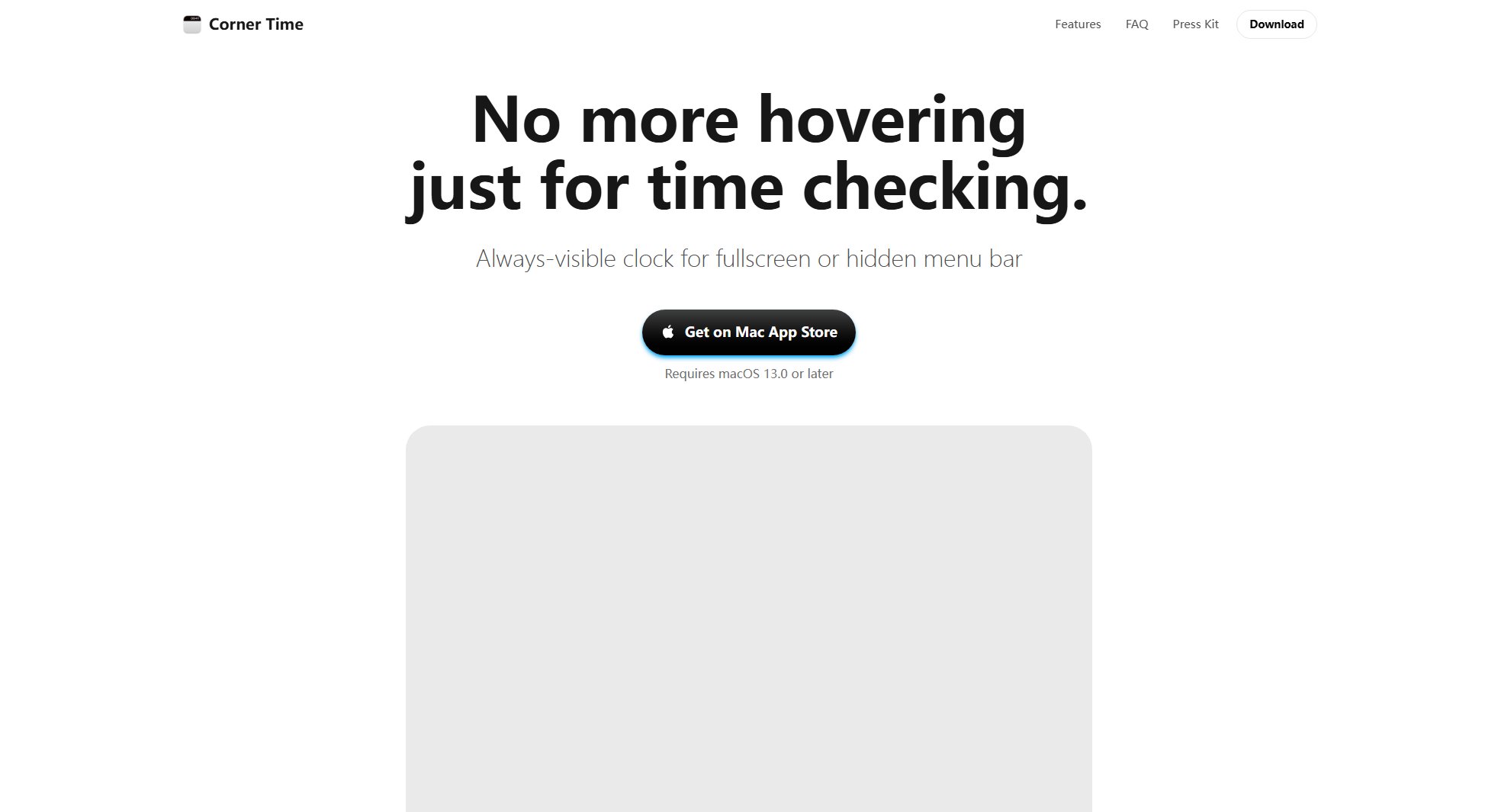 Corner Time Screenshot Corner Time Screenshot