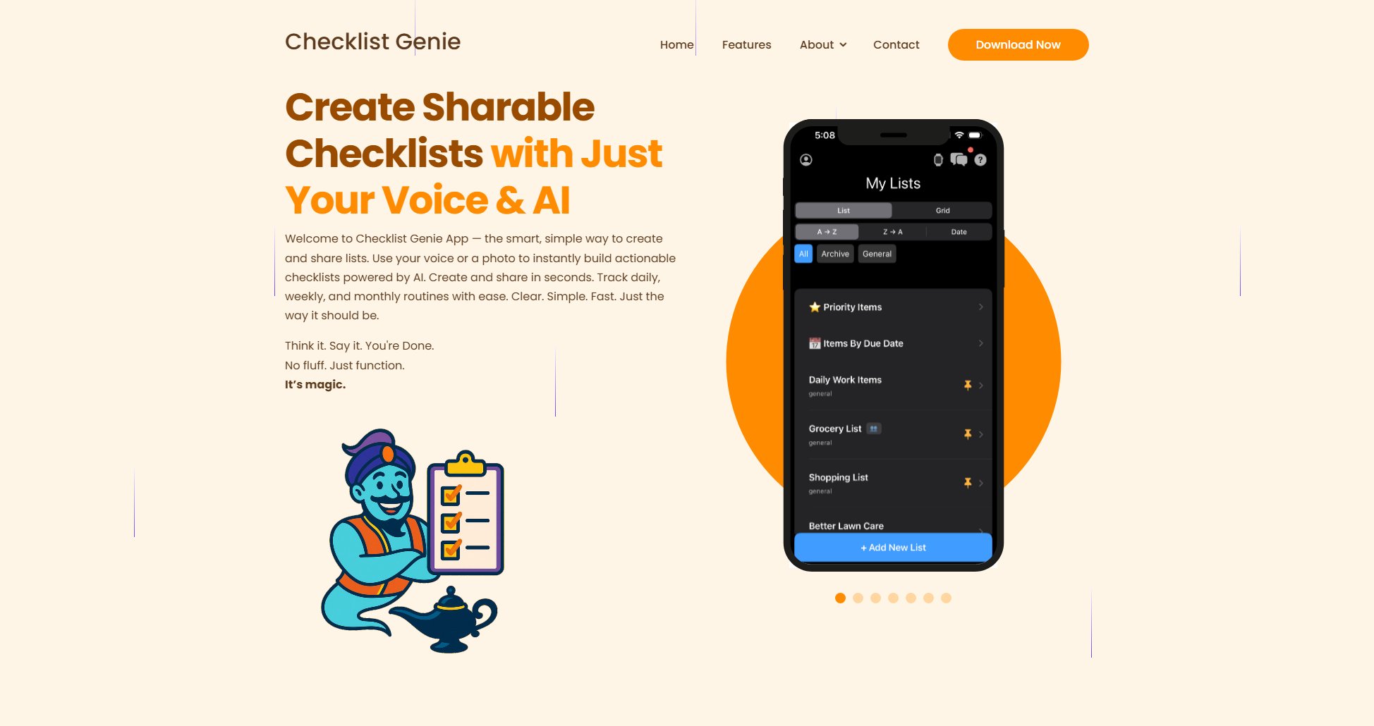 Checklist Genie Screenshot