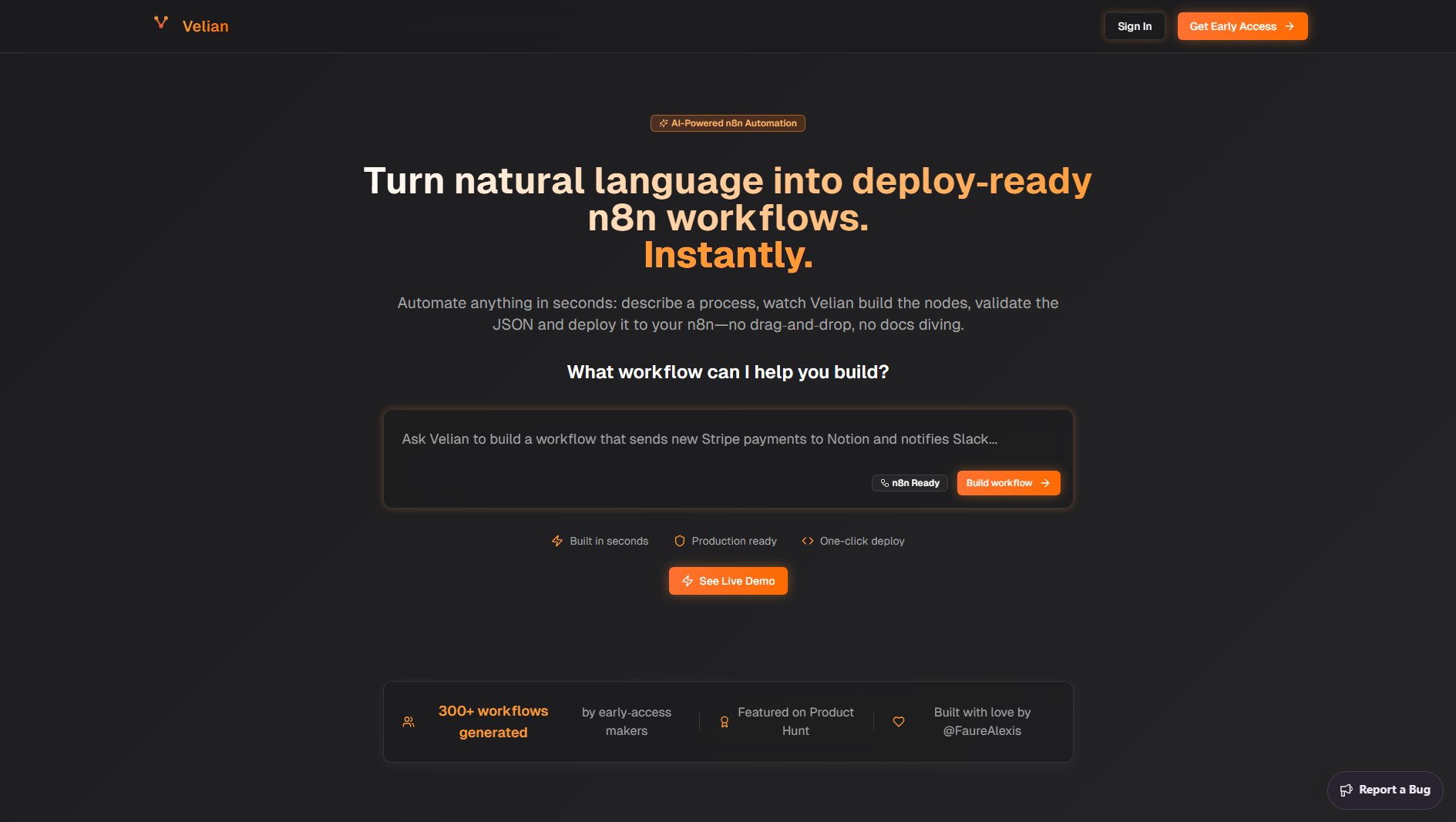 Velian Velian Interface & Screenshots Velian Velian Interface & Screenshots
