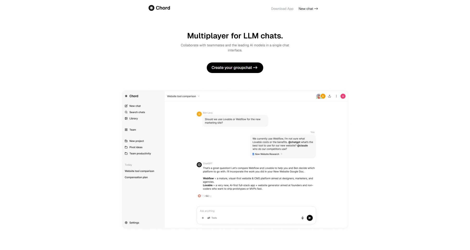 Chord Chord Interface & Screenshots Chord Chord Interface & Screenshots