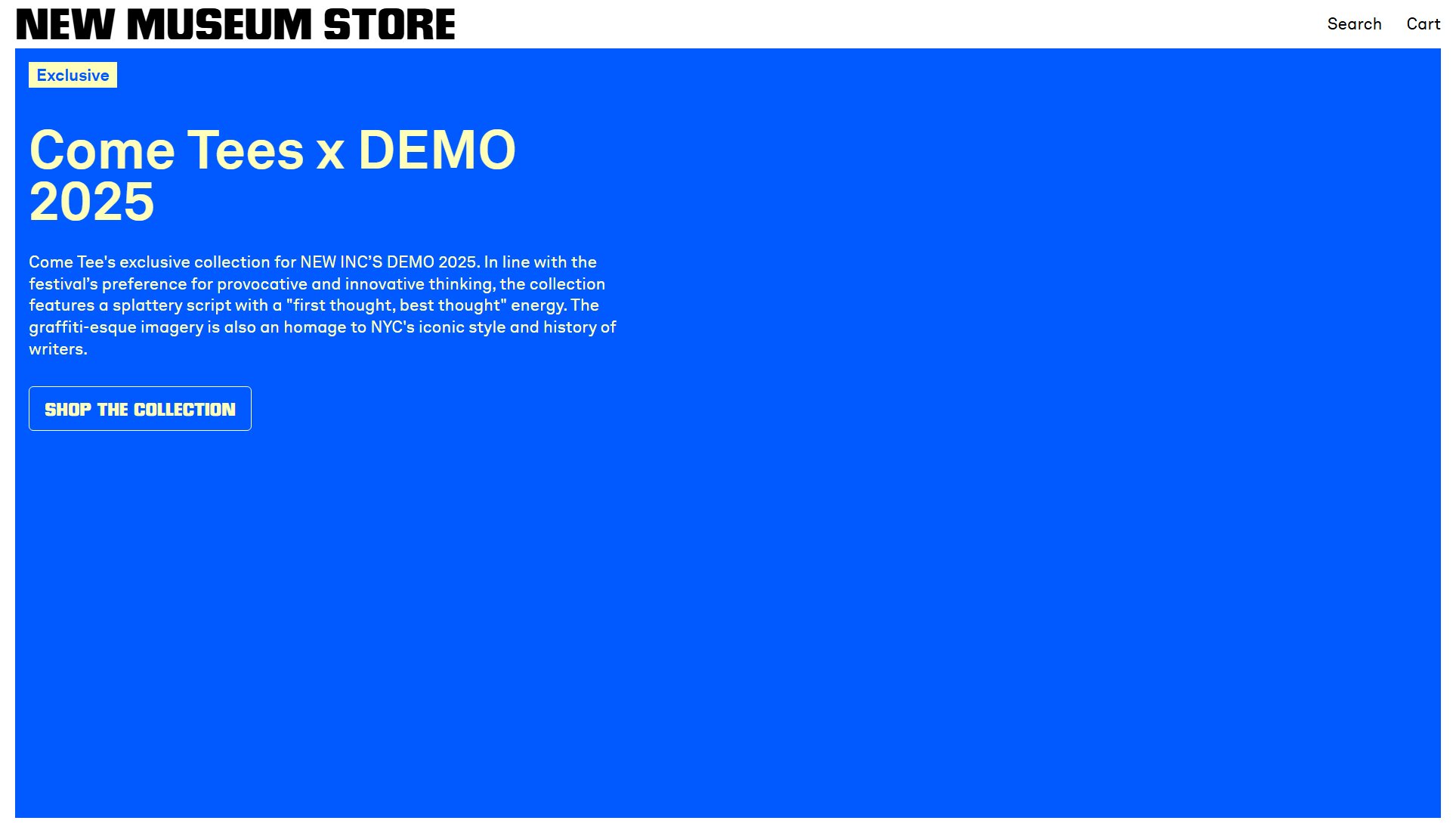 New Museum Store New Museum Store Interface & Screenshots