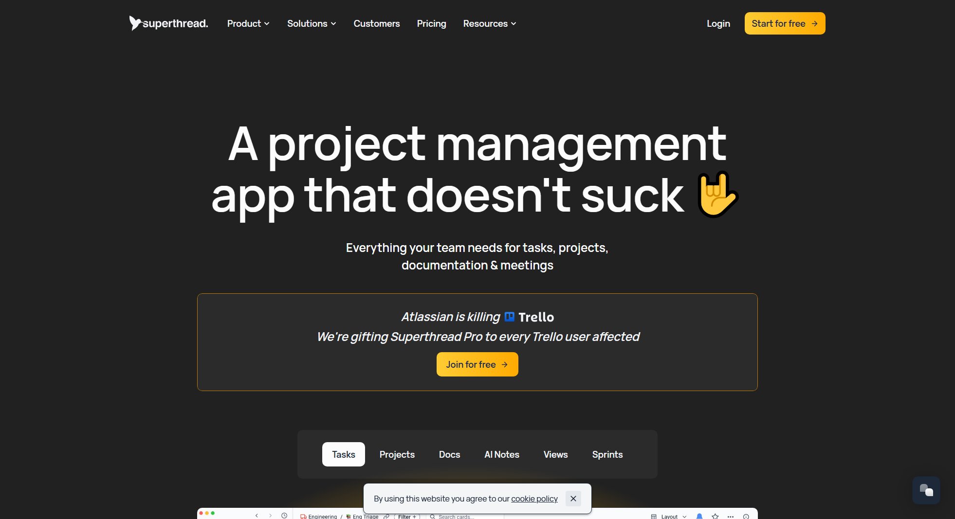 Superthread Superthread Interface & Screenshots