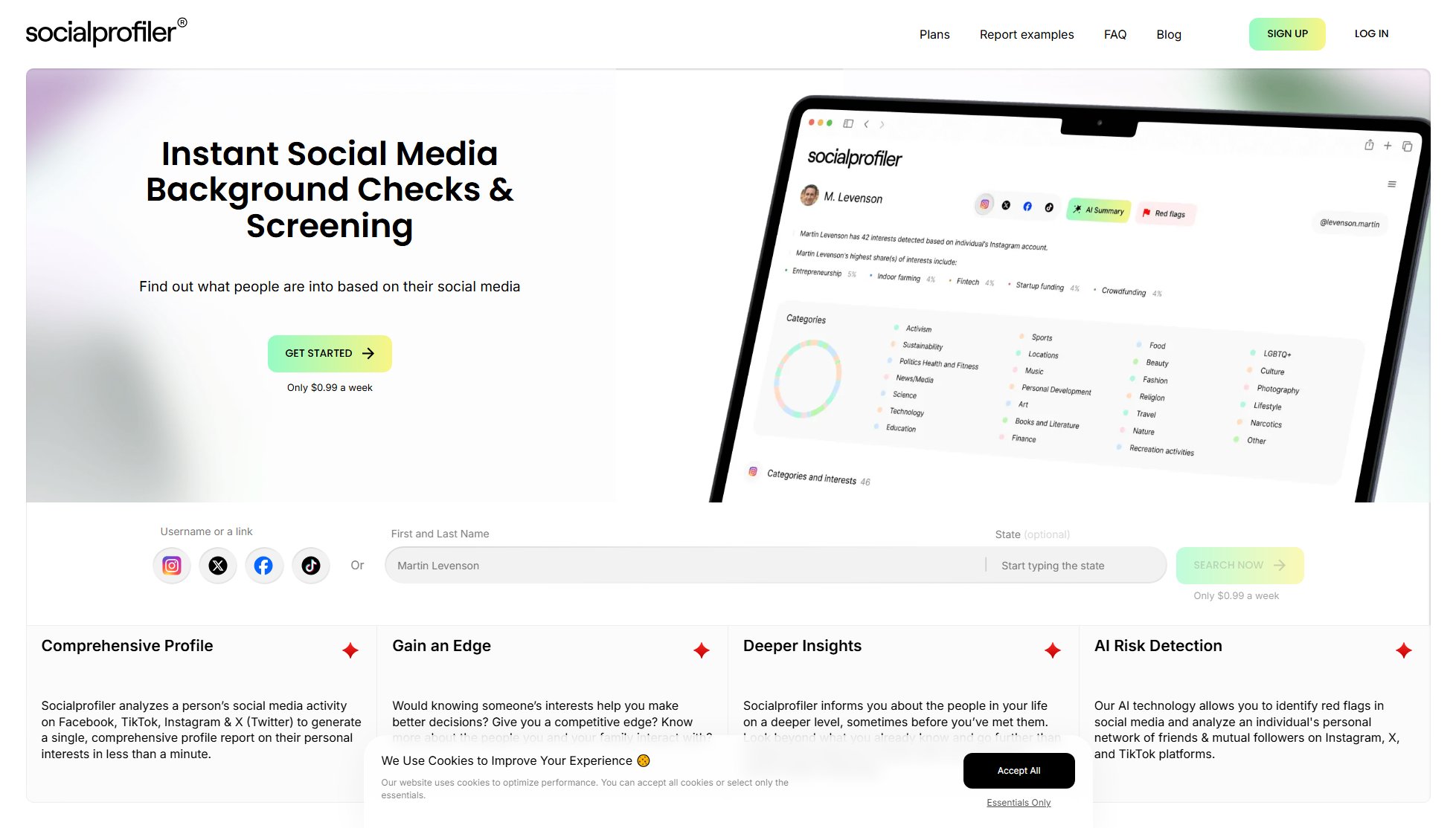 Socialprofiler Socialprofiler Interface & Screenshots Socialprofiler Socialprofiler Interface & Screenshots