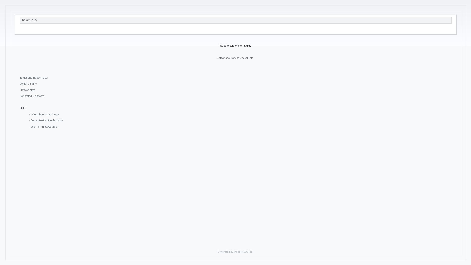 TL;DR TL;DR Interface & Screenshots TL;DR TL;DR Interface & Screenshots