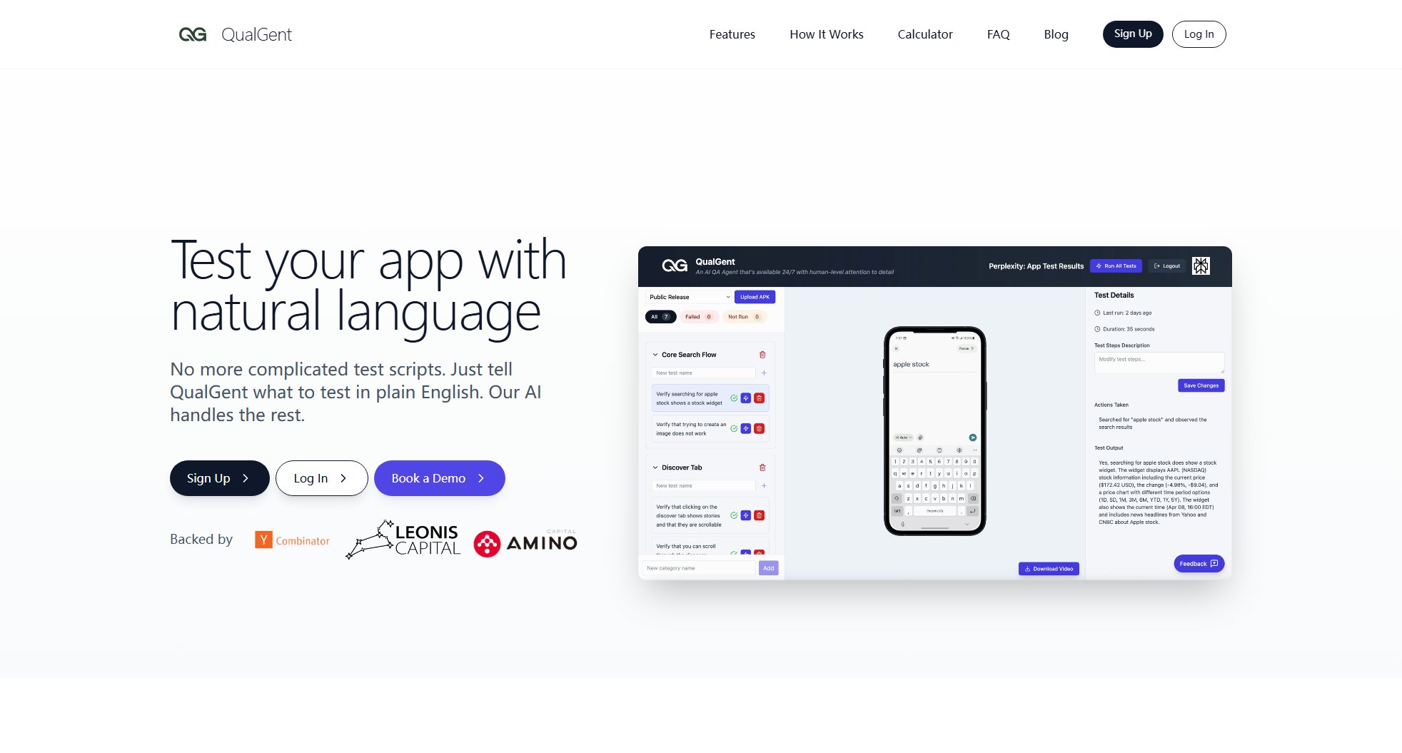 QualGent Screenshot