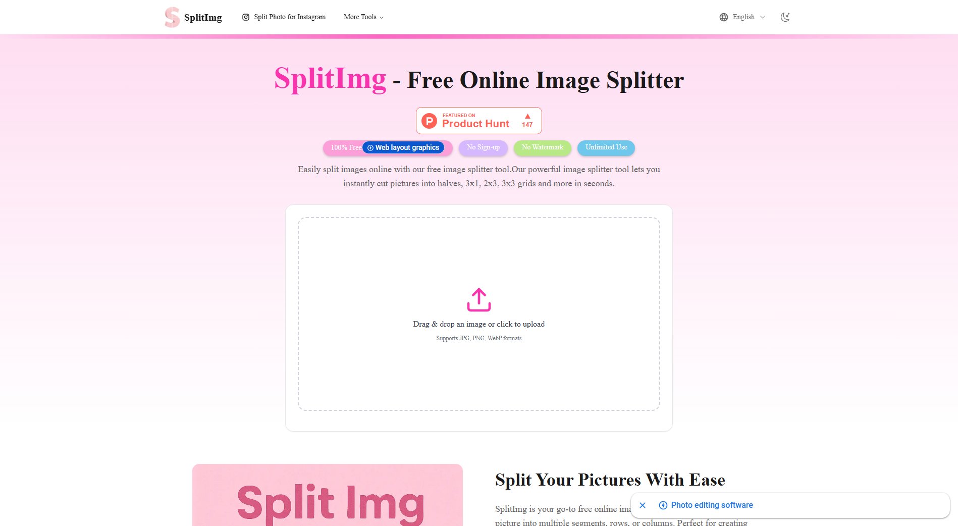 SplitImg SplitImg Interface & Screenshots SplitImg SplitImg Interface & Screenshots