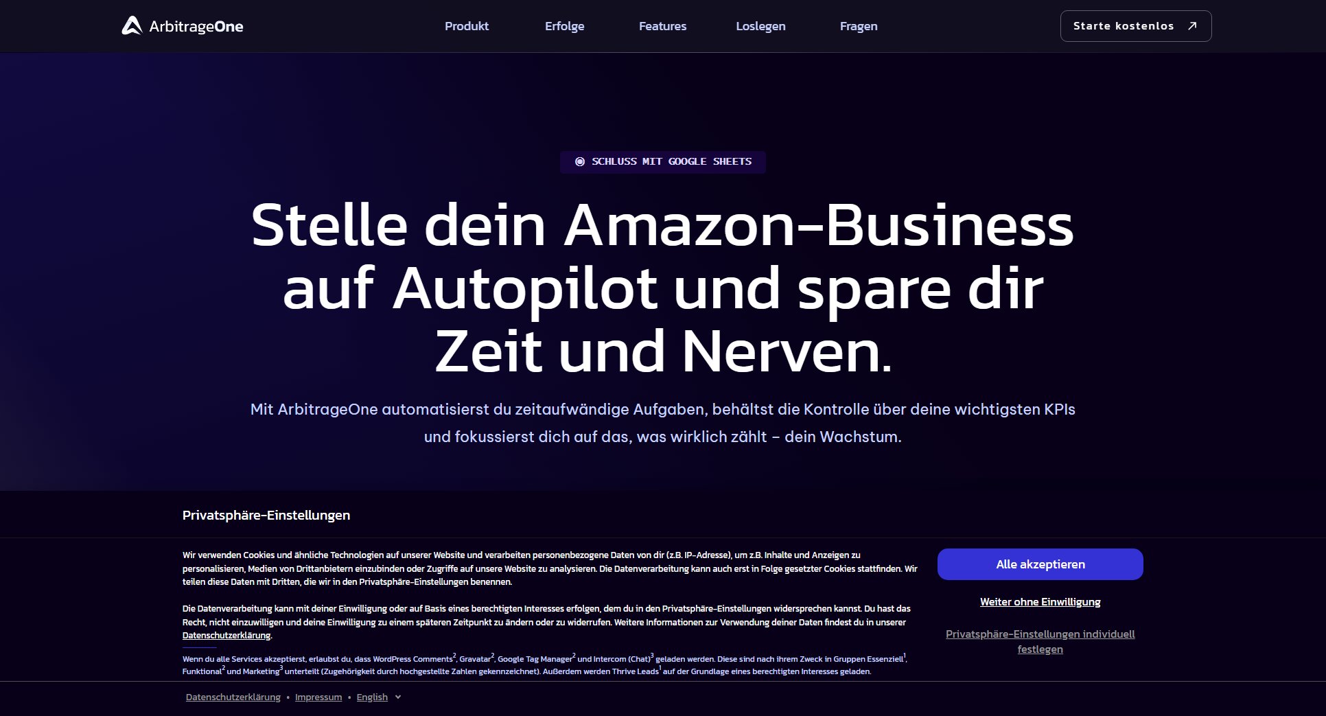 ArbitrageOne Screenshot