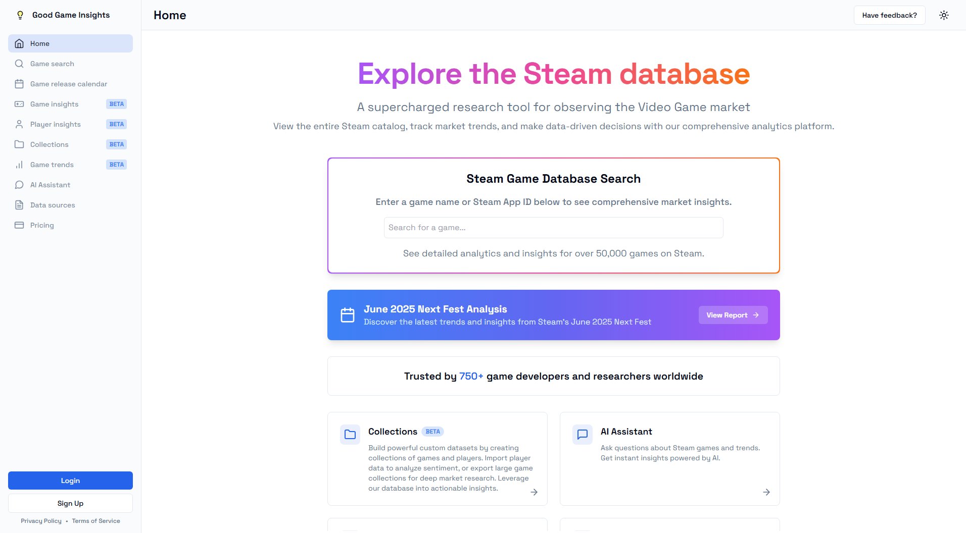 GG Insights GG Insights Interface & Screenshots