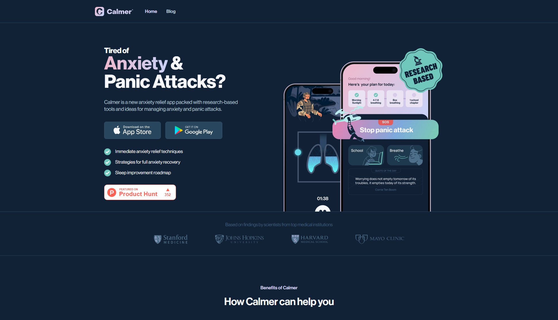 Calmer Calmer Interface & Screenshots Calmer Calmer Interface & Screenshots