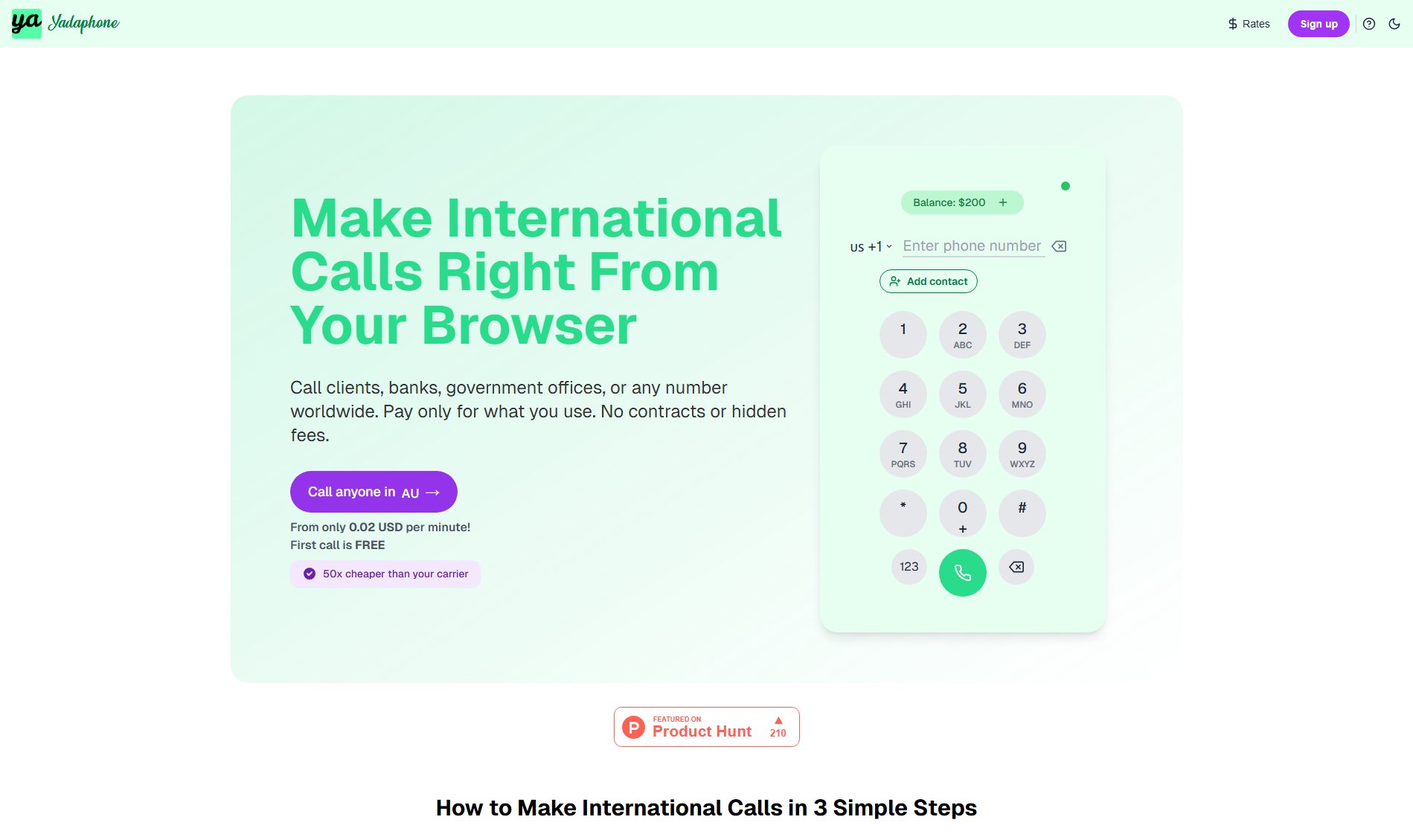 Yadaphone Yadaphone Interface & Screenshots