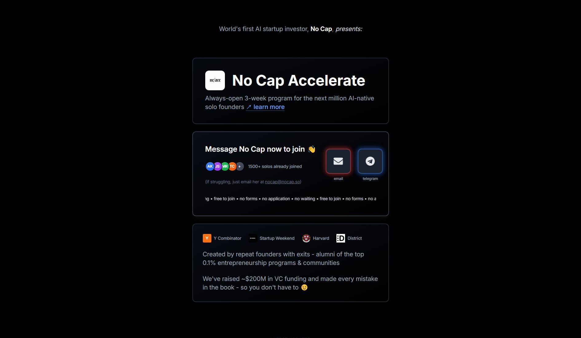 No Cap Accelerate Screenshot