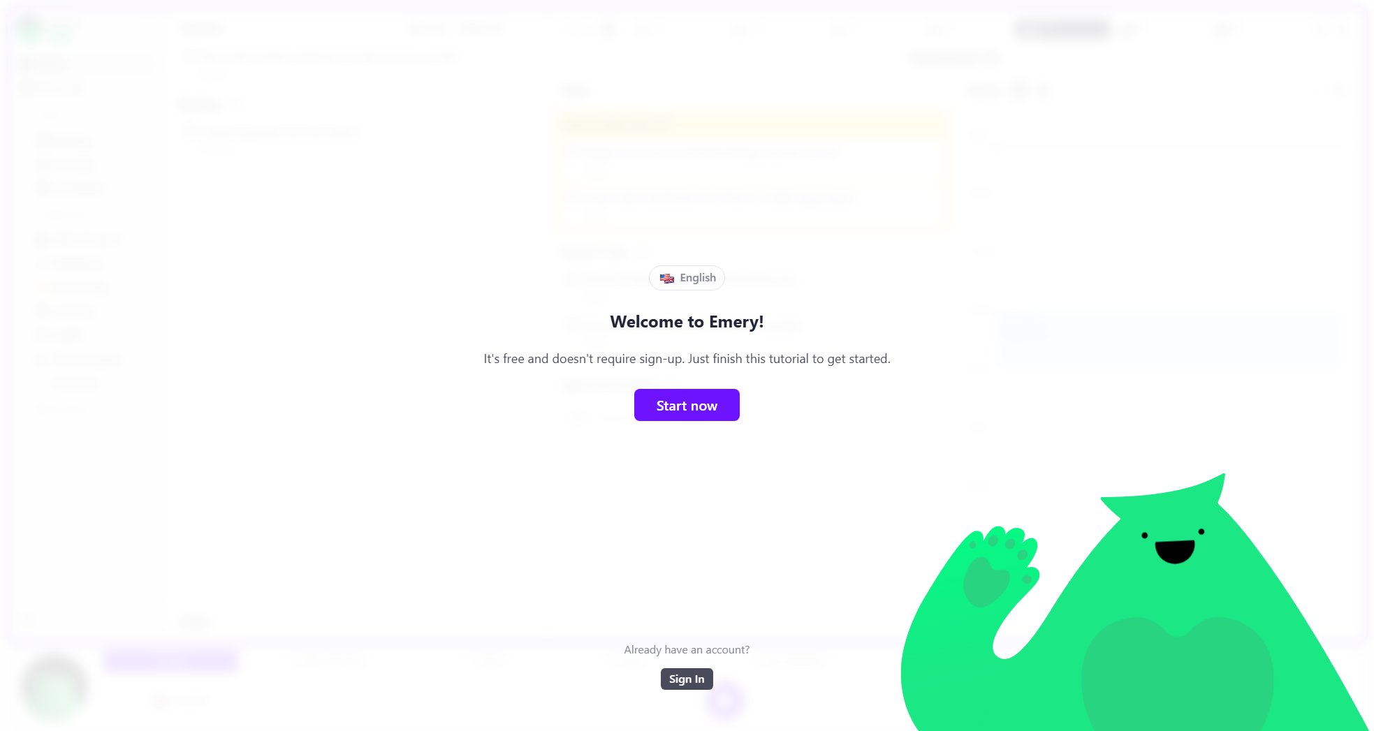 Emery Emery Interface & Screenshots