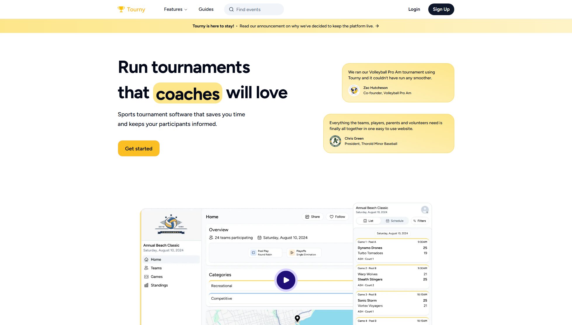 Tourny Tourny Interface & Screenshots Tourny Tourny Interface & Screenshots