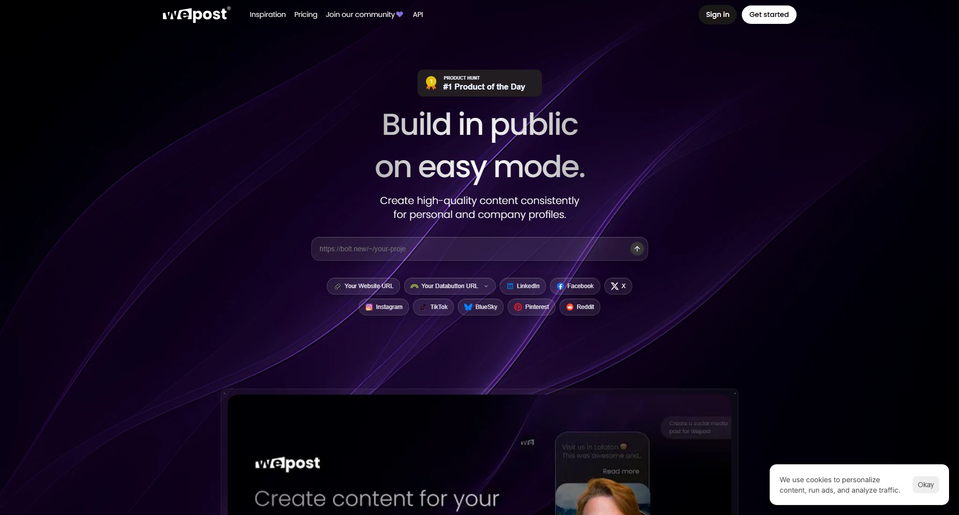 Wepost Wepost Interface & Screenshots