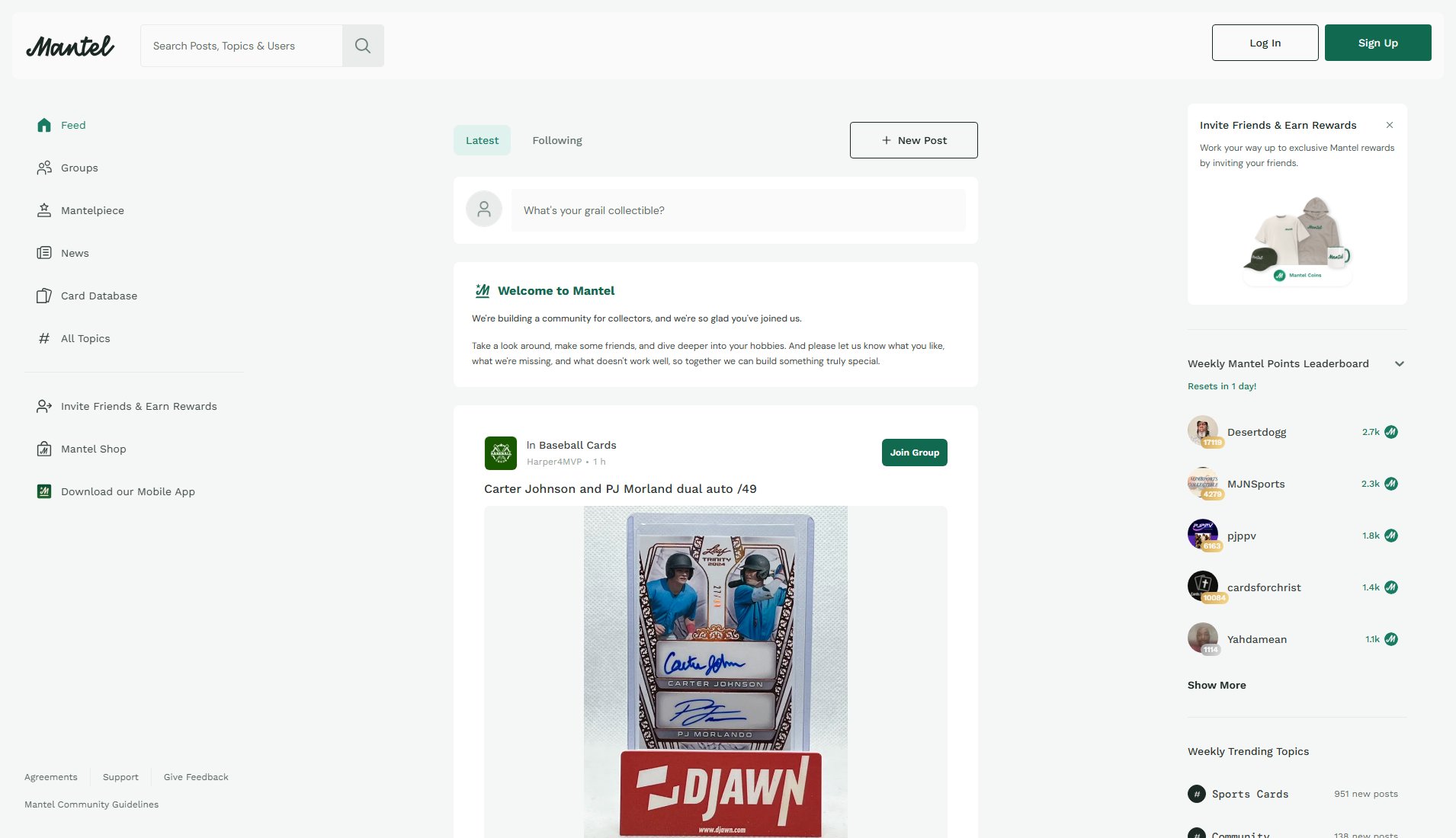 Mantel Mantel Interface & Screenshots