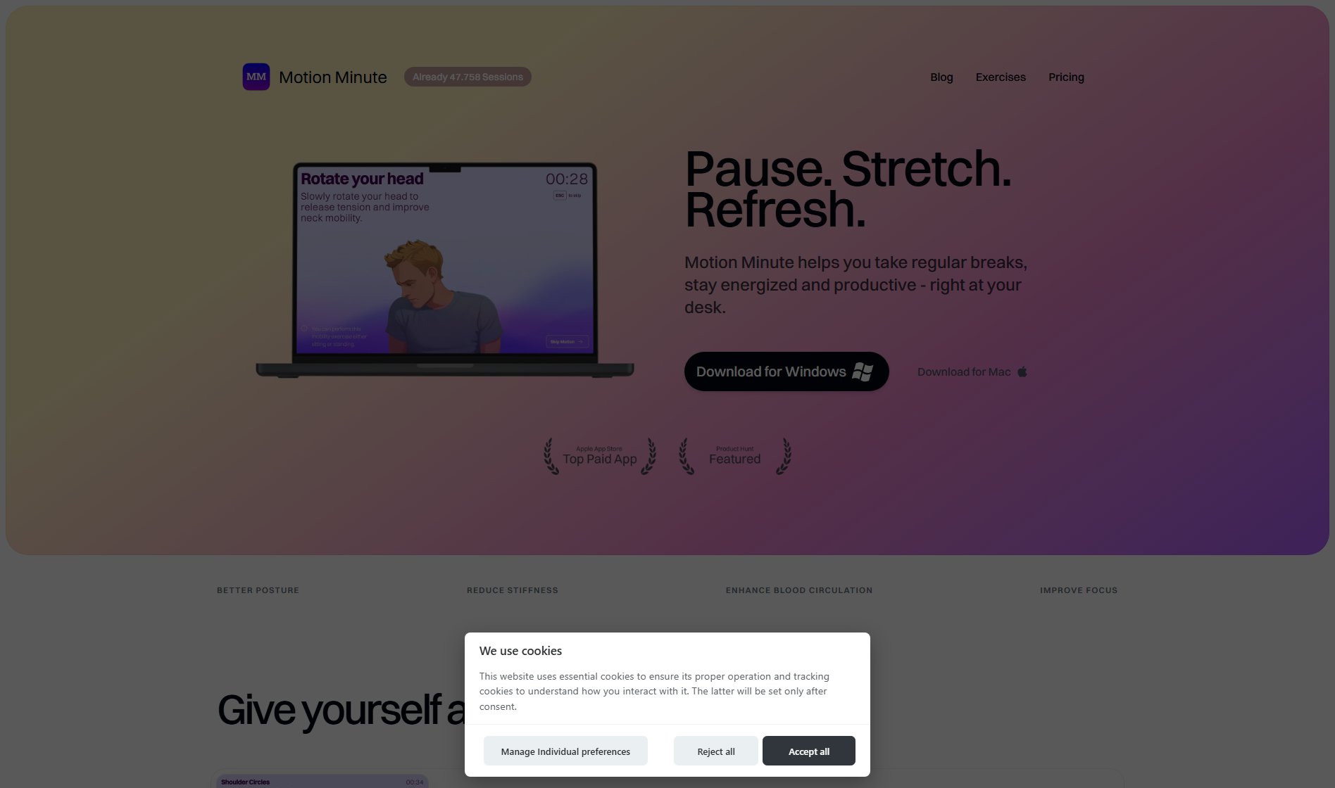 Motion Minute Motion Minute Interface & Screenshots Motion Minute Motion Minute Interface & Screenshots