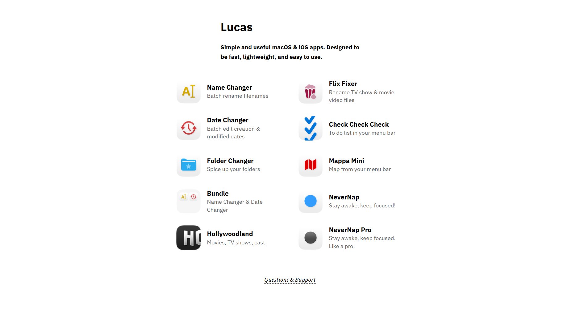 Lucas Lucas Interface & Screenshots