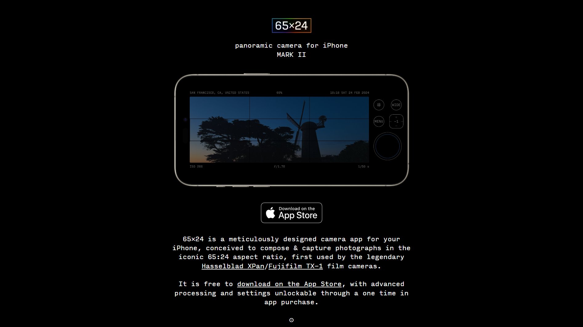 65×24 iPhone panoramic camera 65×24 iPhone panoramic camera Interface & Screenshots 65×24 iPhone panoramic camera 65×24 iPhone panoramic camera Interface & Screenshots