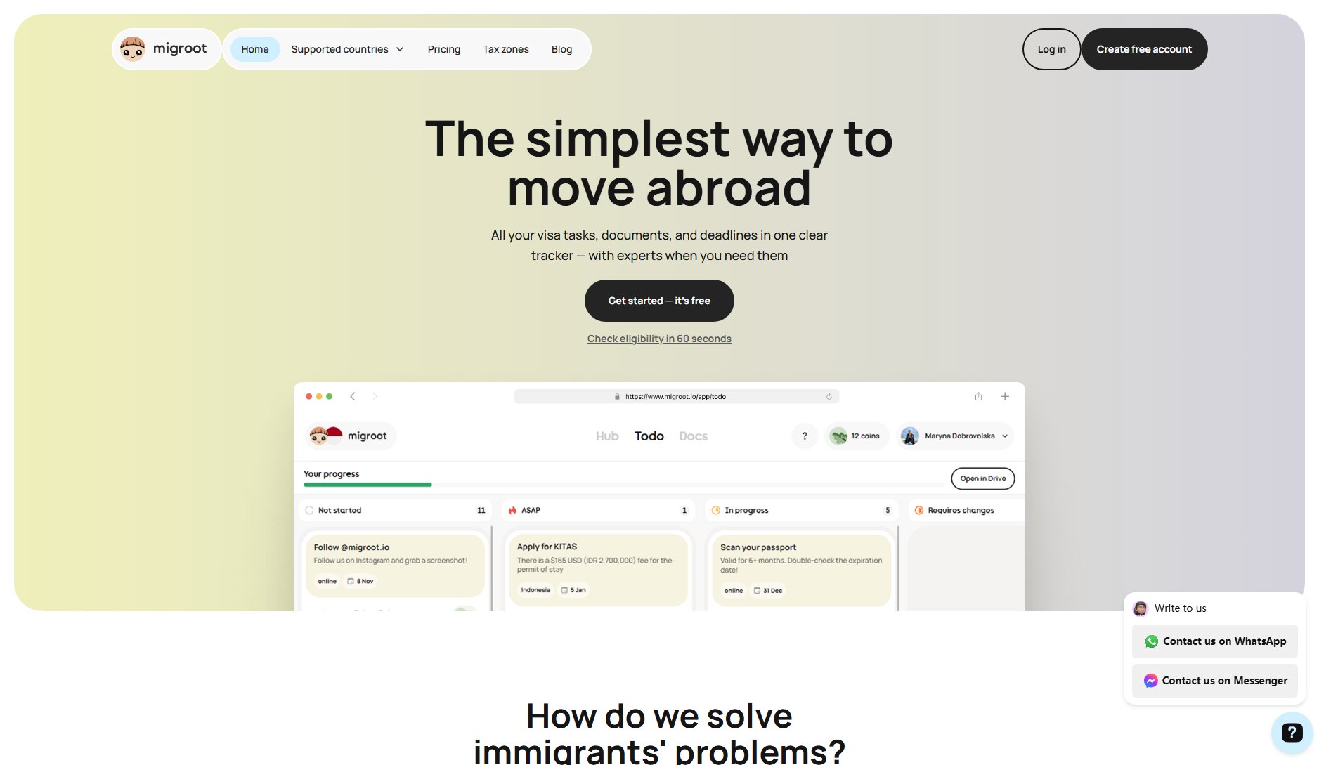 Migroot Migroot Interface & Screenshots