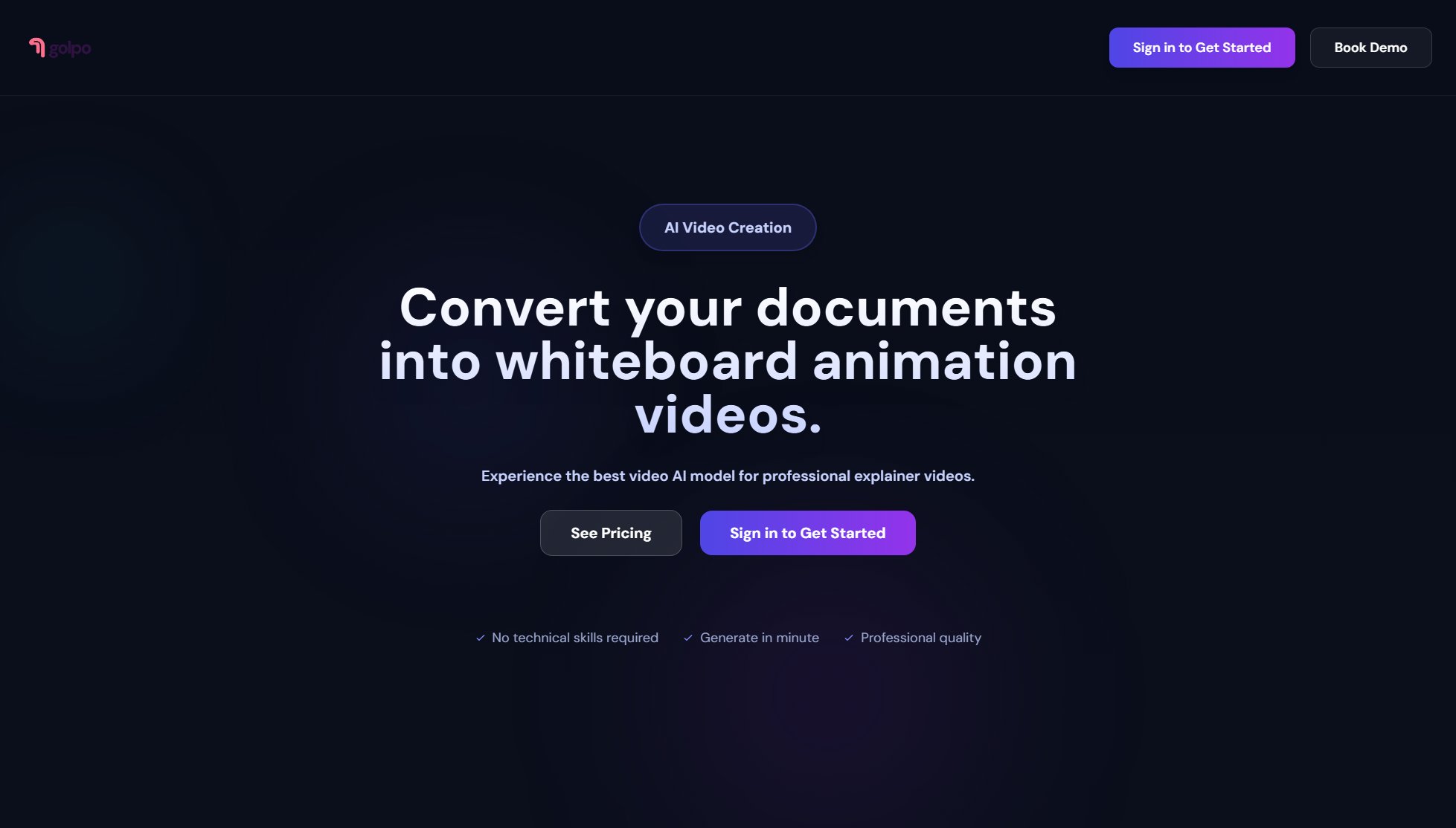 Golpo AI Golpo AI Interface & Screenshots