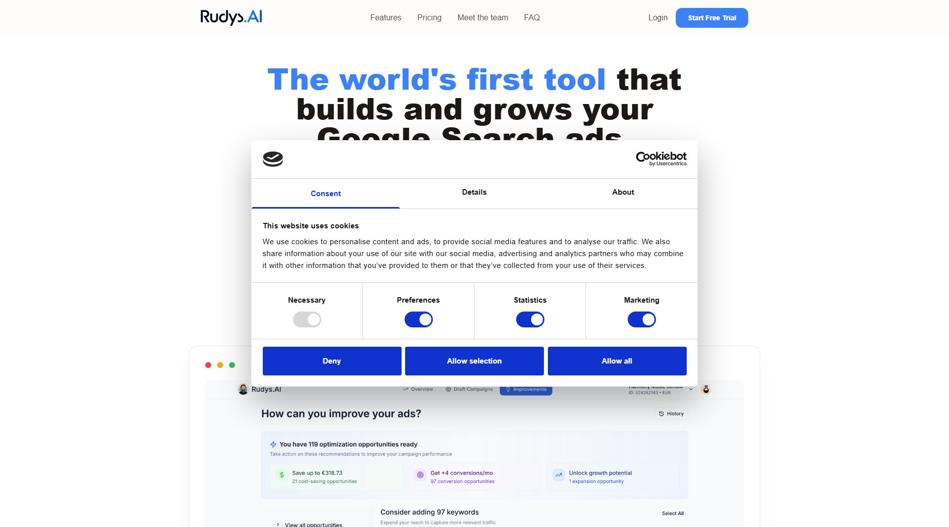 Rudys.AI Rudys.AI Interface & Screenshots