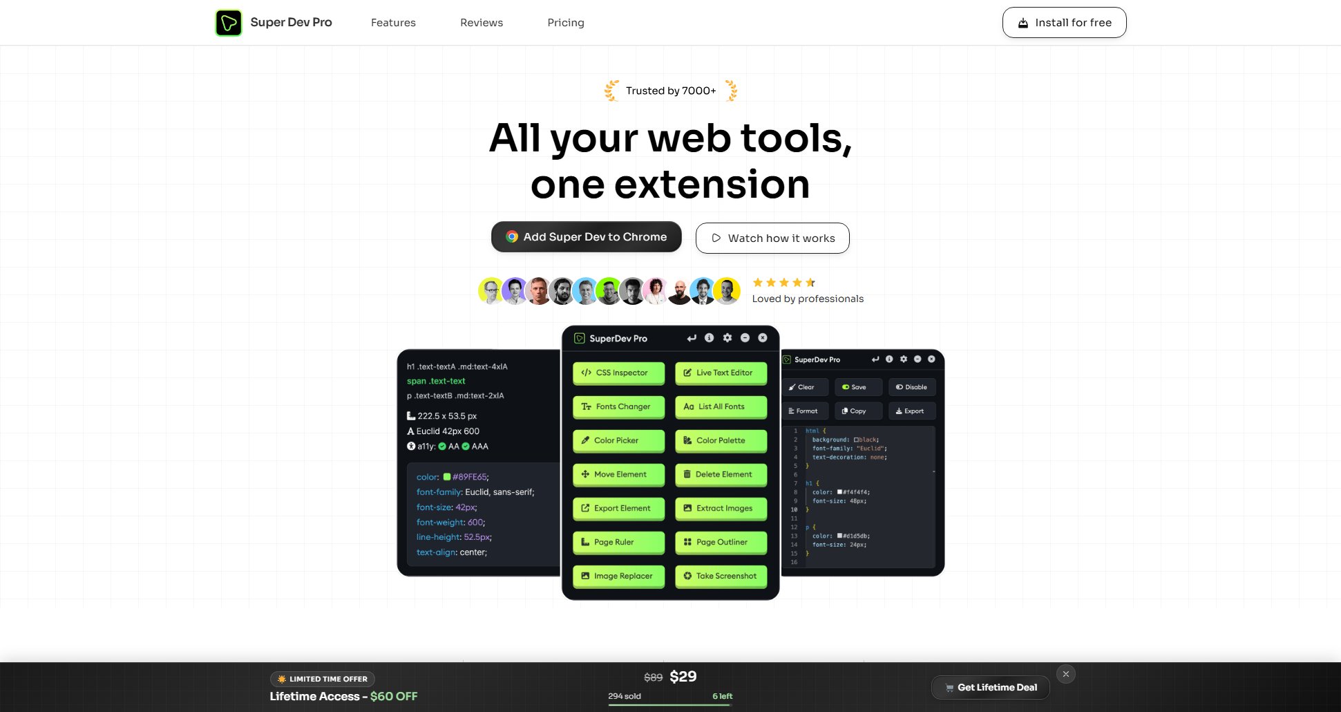 SuperDev Pro SuperDev Pro Interface & Screenshots