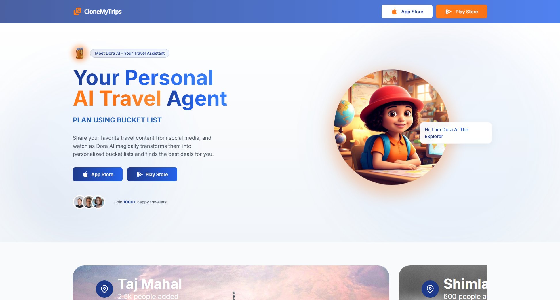 Clone My Trips Clone My Trips Interface & Screenshots