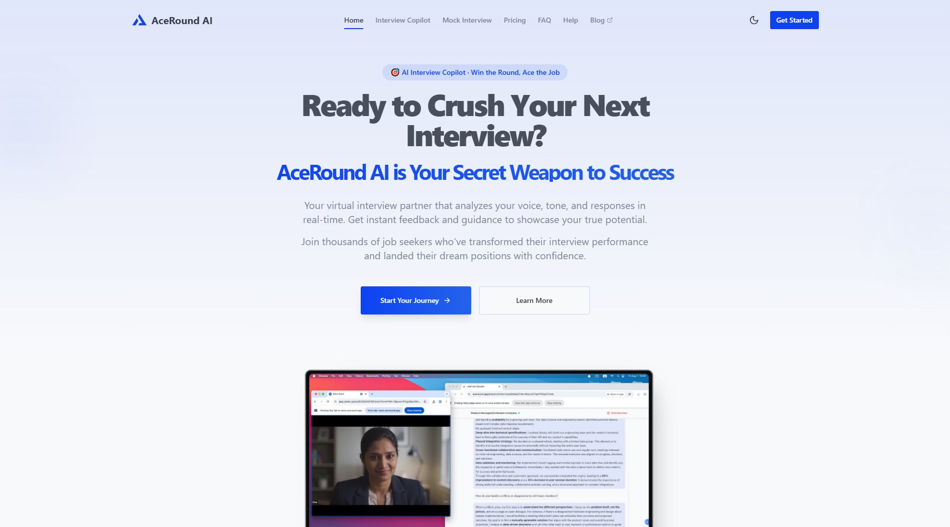 AceRound AI AceRound AI Interface & Screenshots